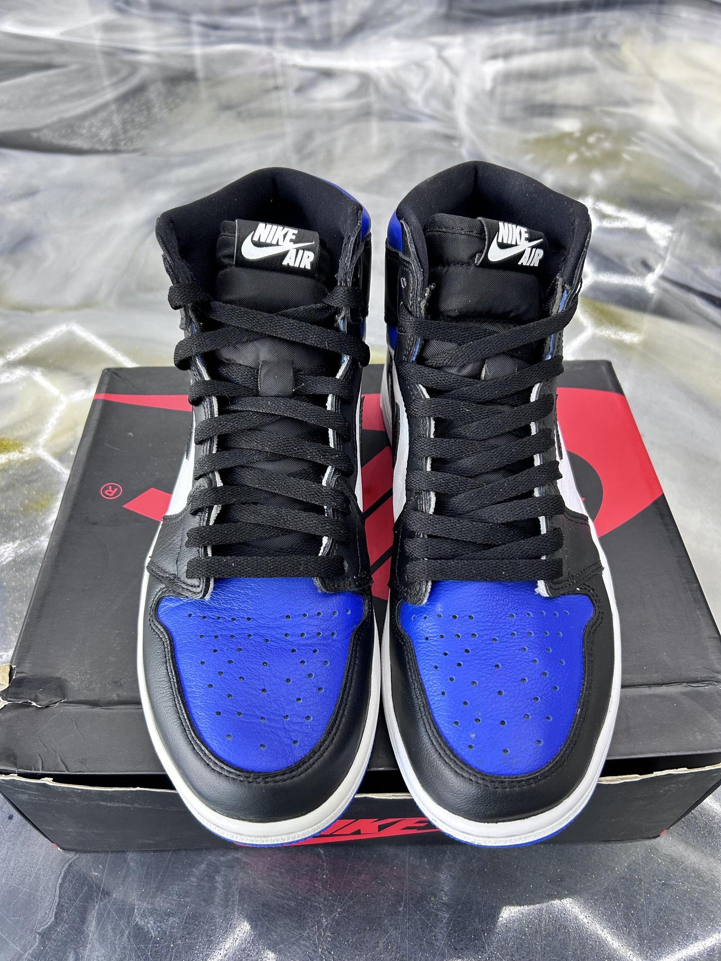 Jordan 1 "Royal Toe" Used Size 9.5