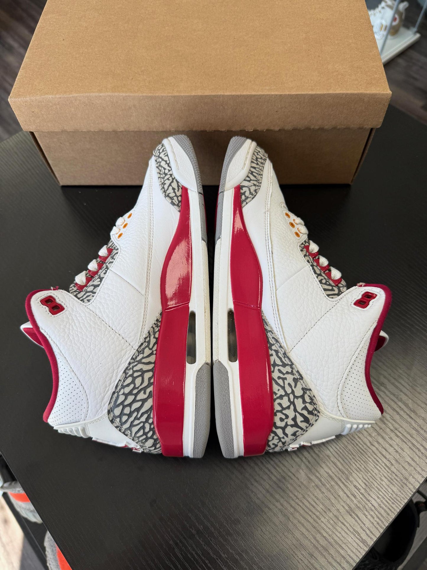 Jordan 3 "Cardinal" Used Size 8.5