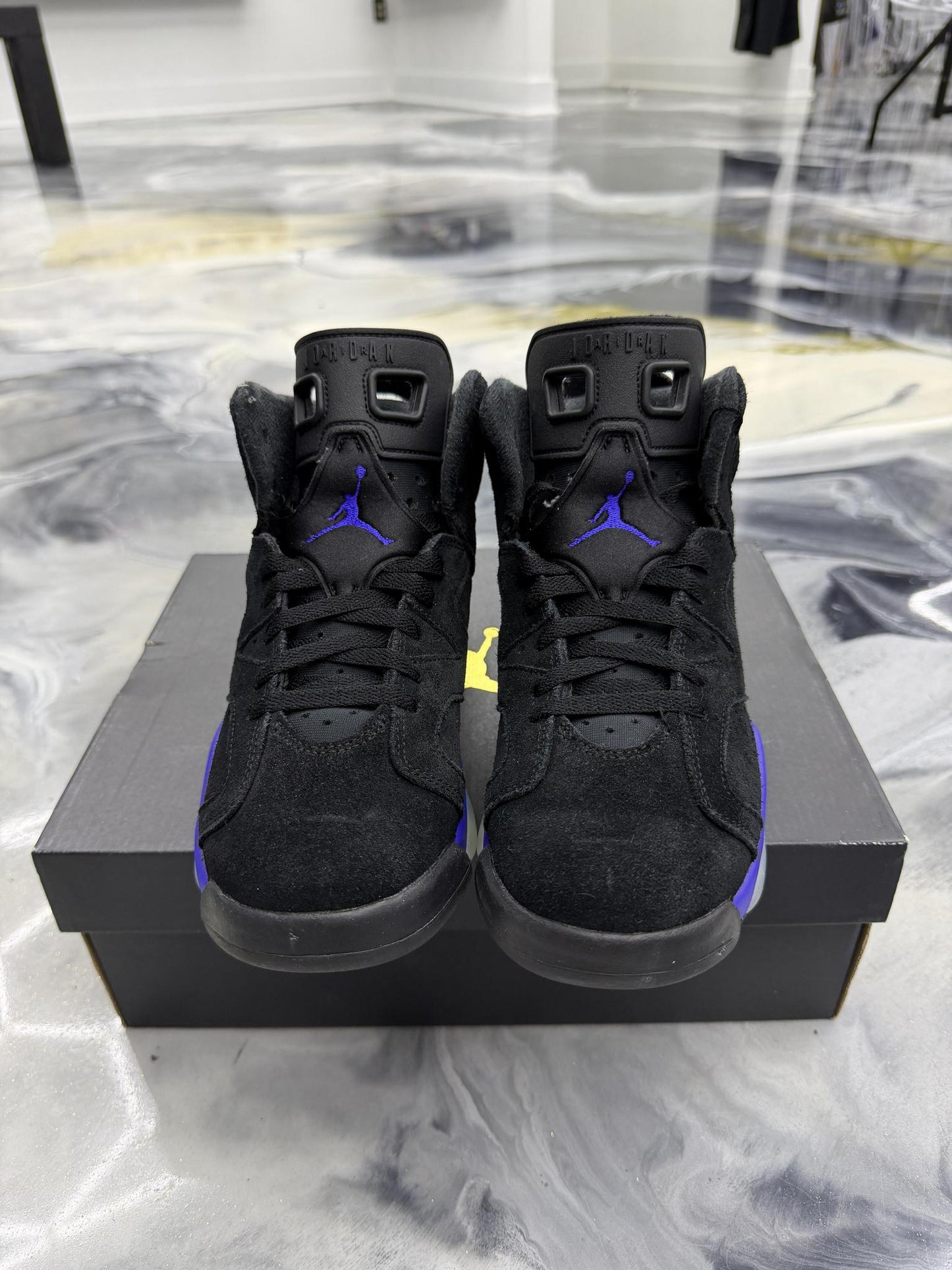 Jordan 6 "Aqua" Used Size 7Y/8.5W