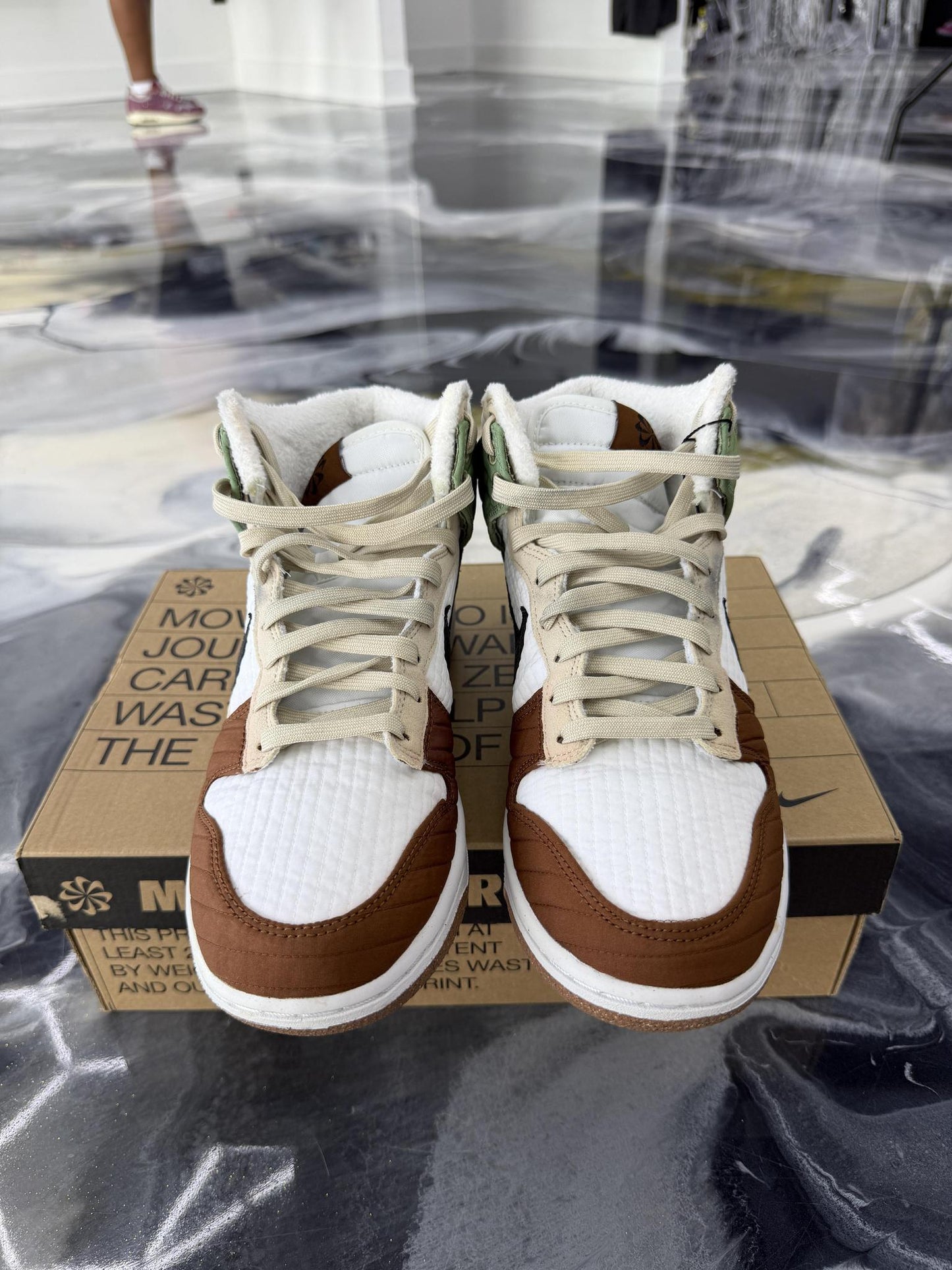 Nike Dunk High "Summit White" Used Size 6Y/7.5W