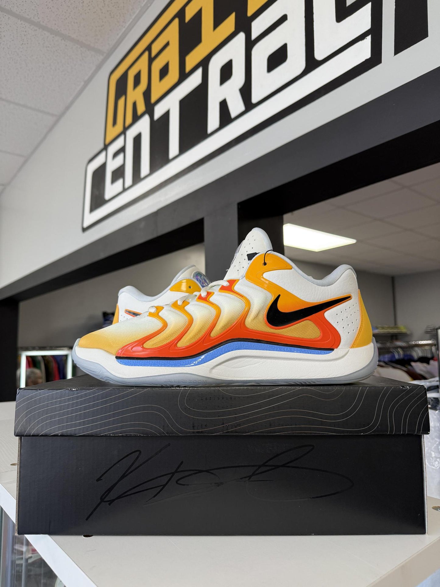 Nike KD17 "Sunrise" Used Size 13