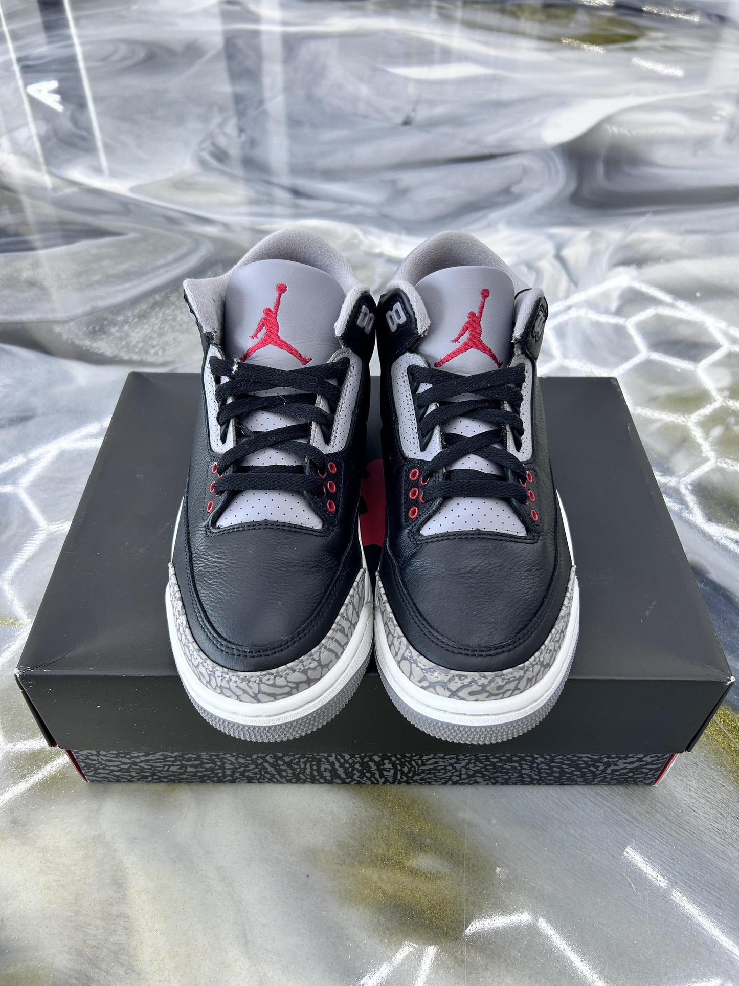 Jordan 3 "Black Cement" Used Size 8.5