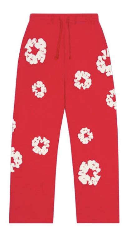 Denim Tears Cotton Wreath Sweatpants "Red"