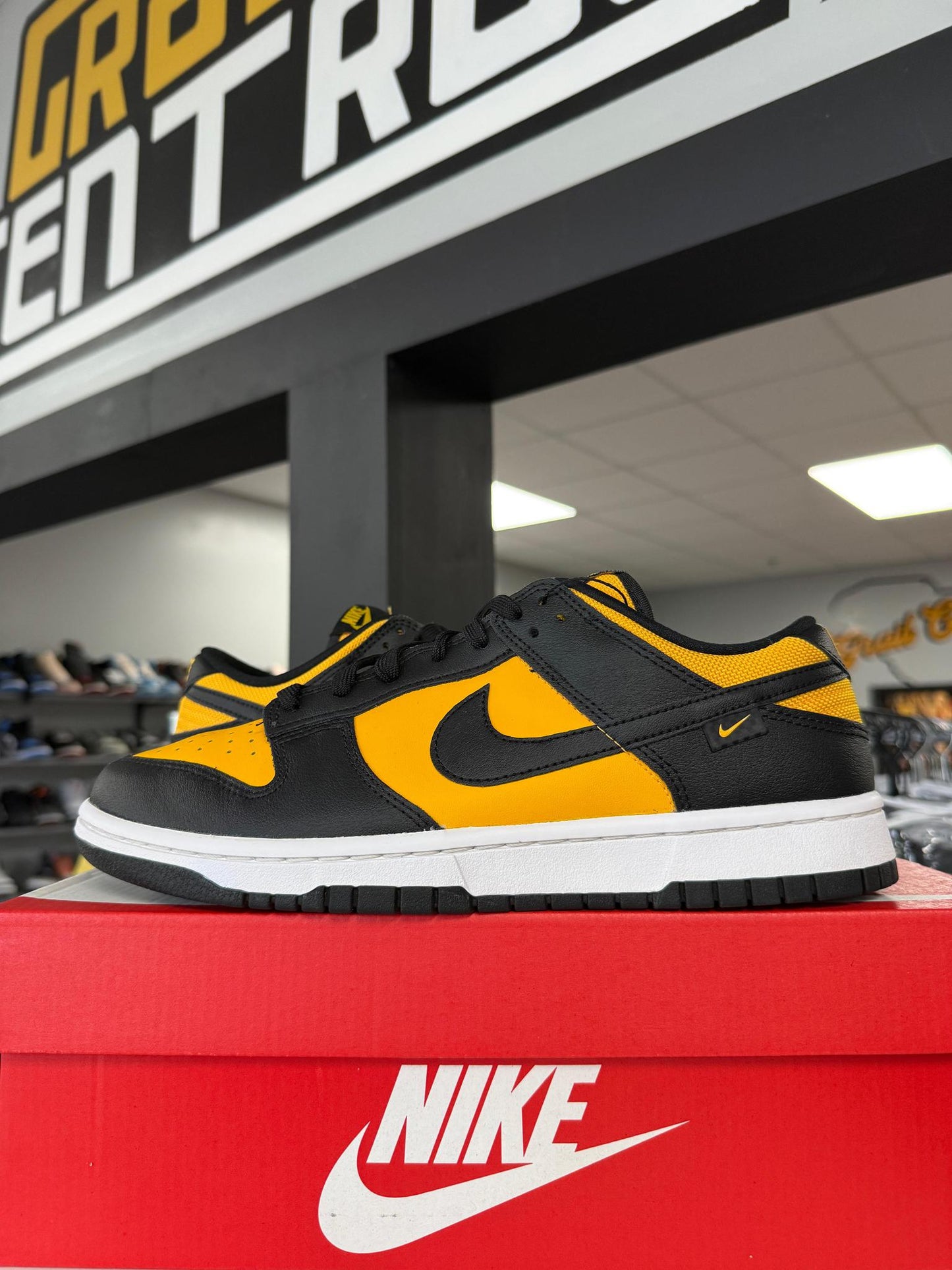 Nike Dunk Low "Reverse Goldenrod" Used Size 9
