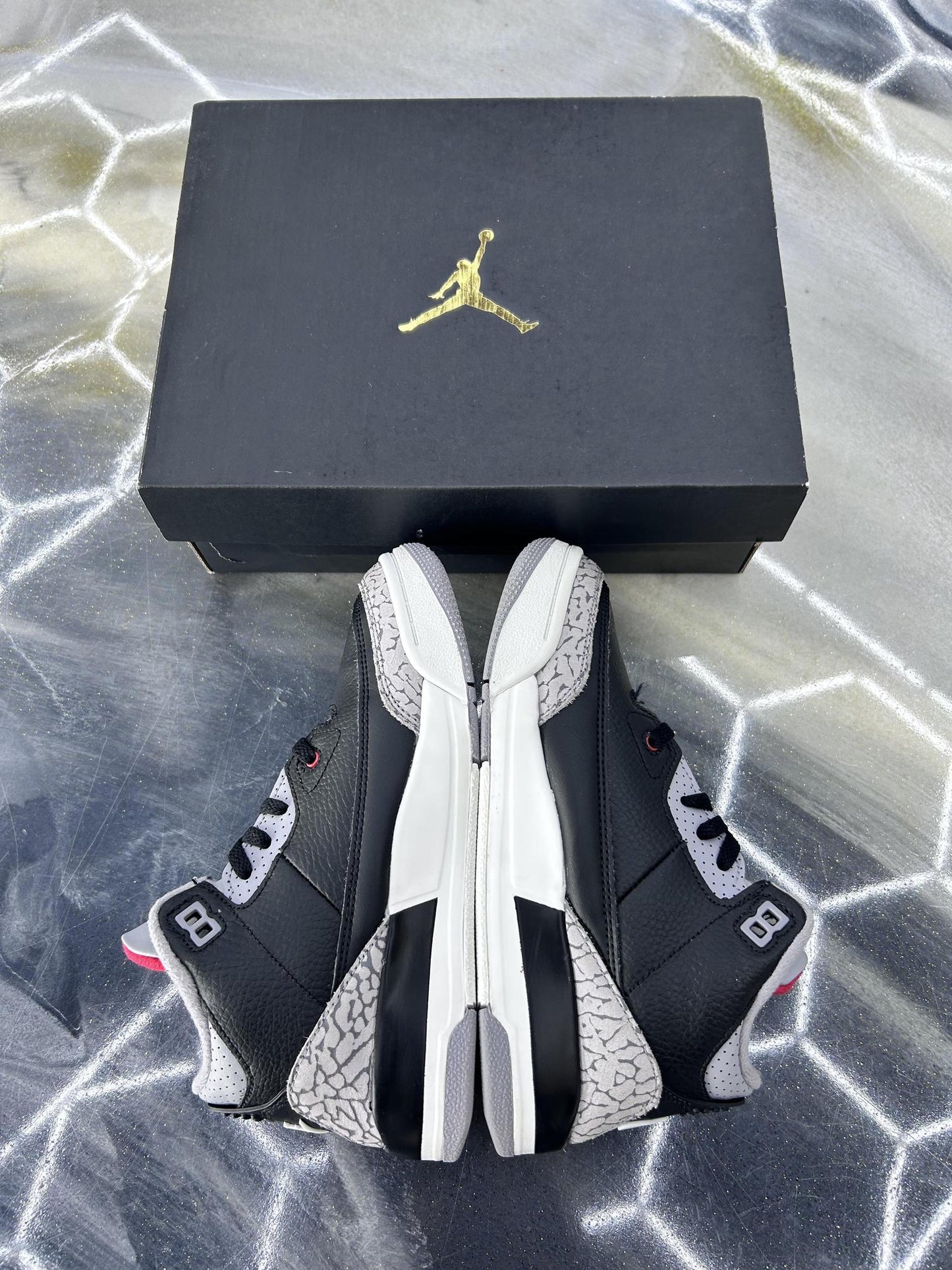 Jordan 3 "Black Cement" Used Size 3Y