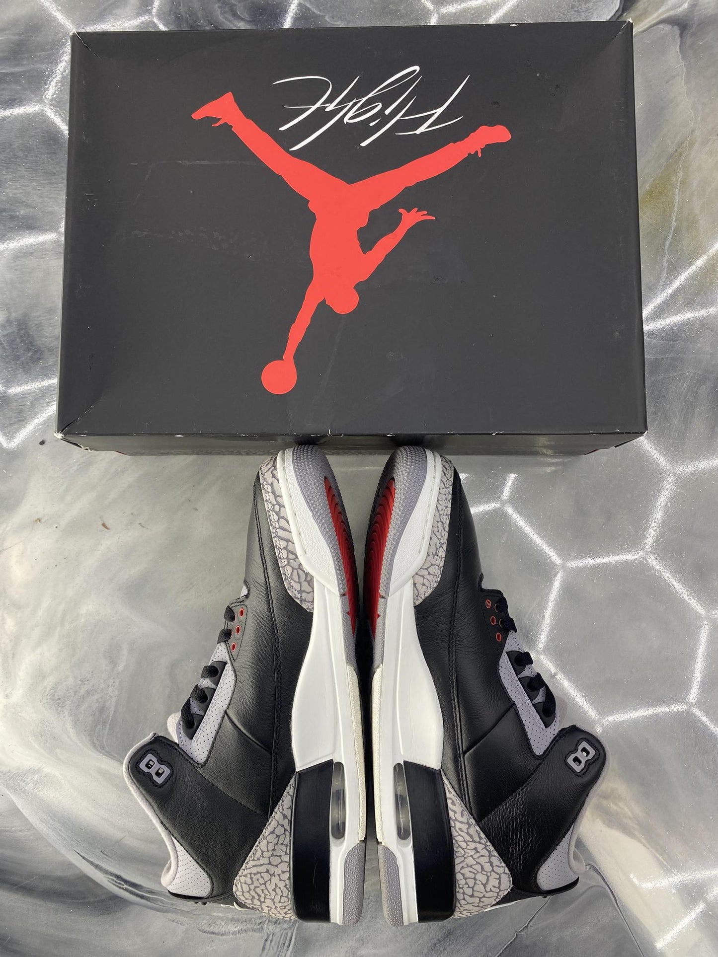 Jordan 3 "Black Cement" Used Size 12