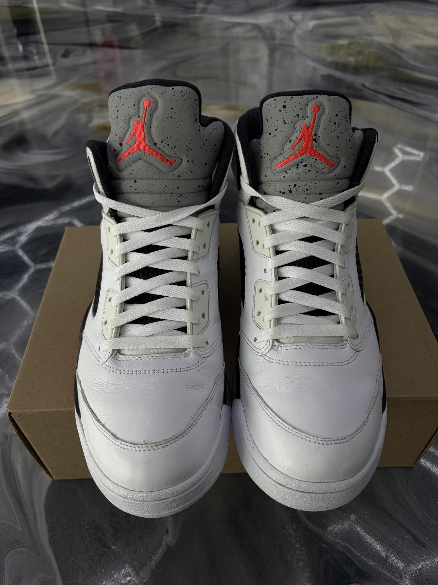 Jordan 5 "Poison Green" Used Size 12