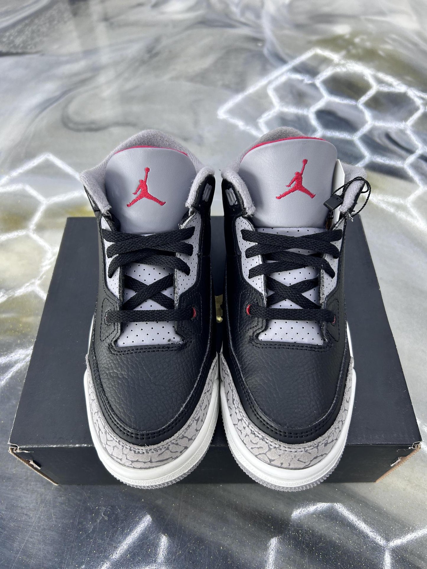 Jordan 3 "Black Cement" Used Size 3Y