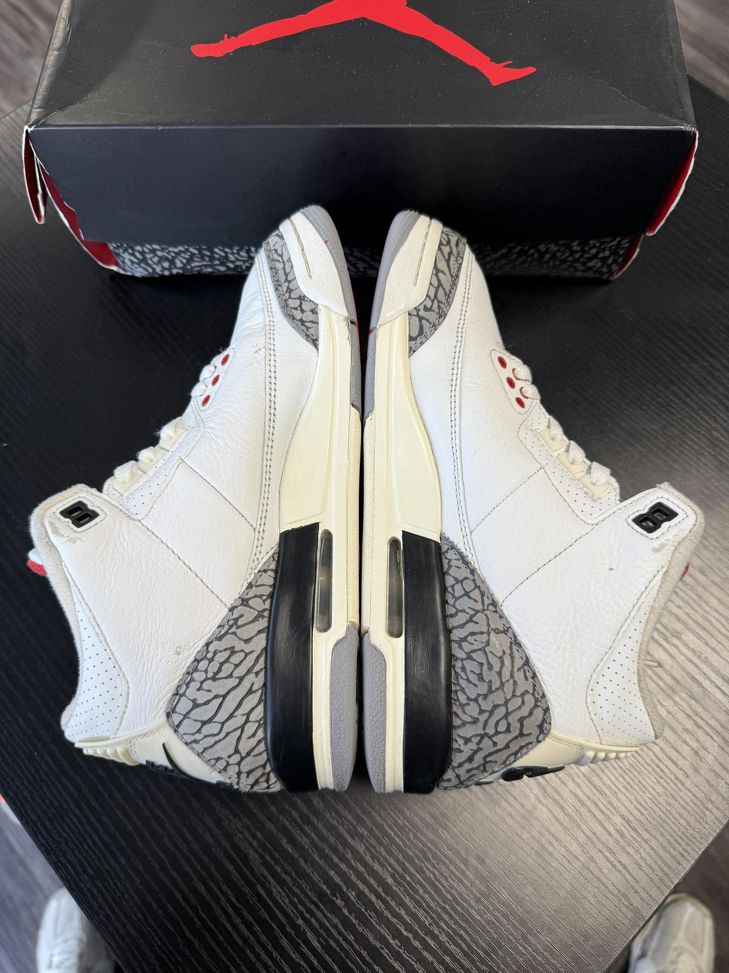 Jordan 3 "White Cement Reimagined" Used Size 7Y/8.5W