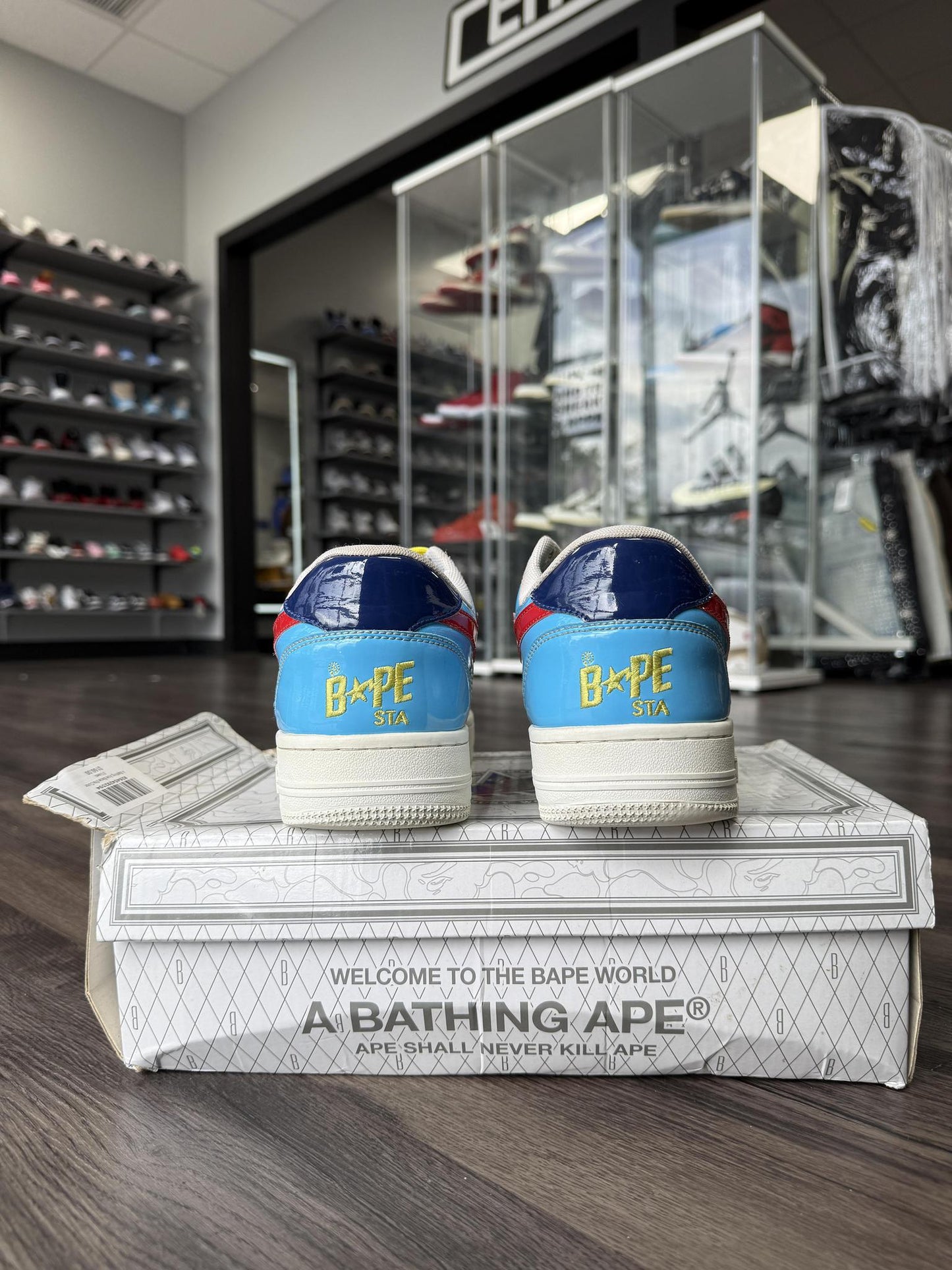 A Bathing Ape Bape Sta Color Block Used Size 8