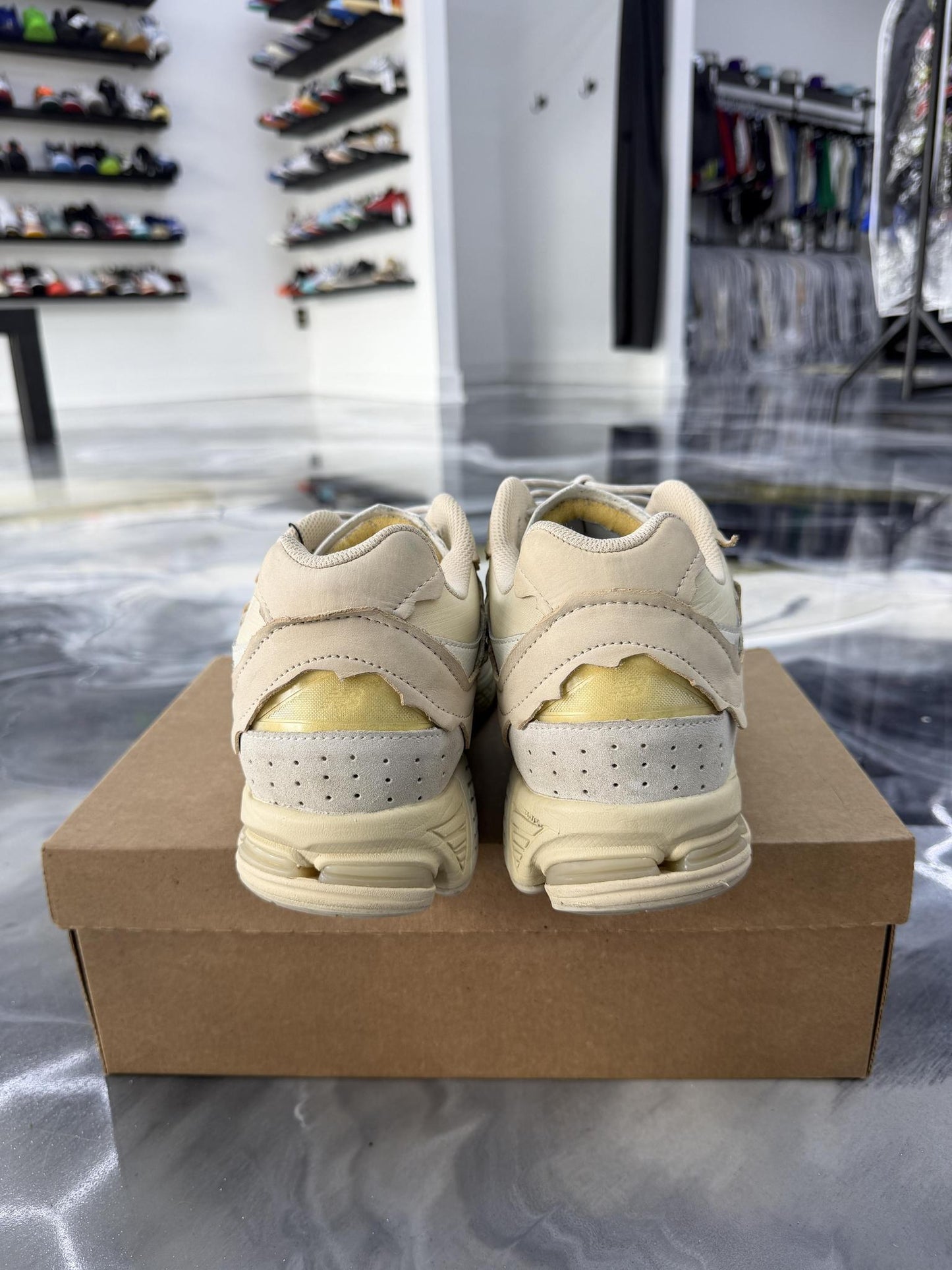 New Balance 2002R Protection Pack Sandstone Used Size 12