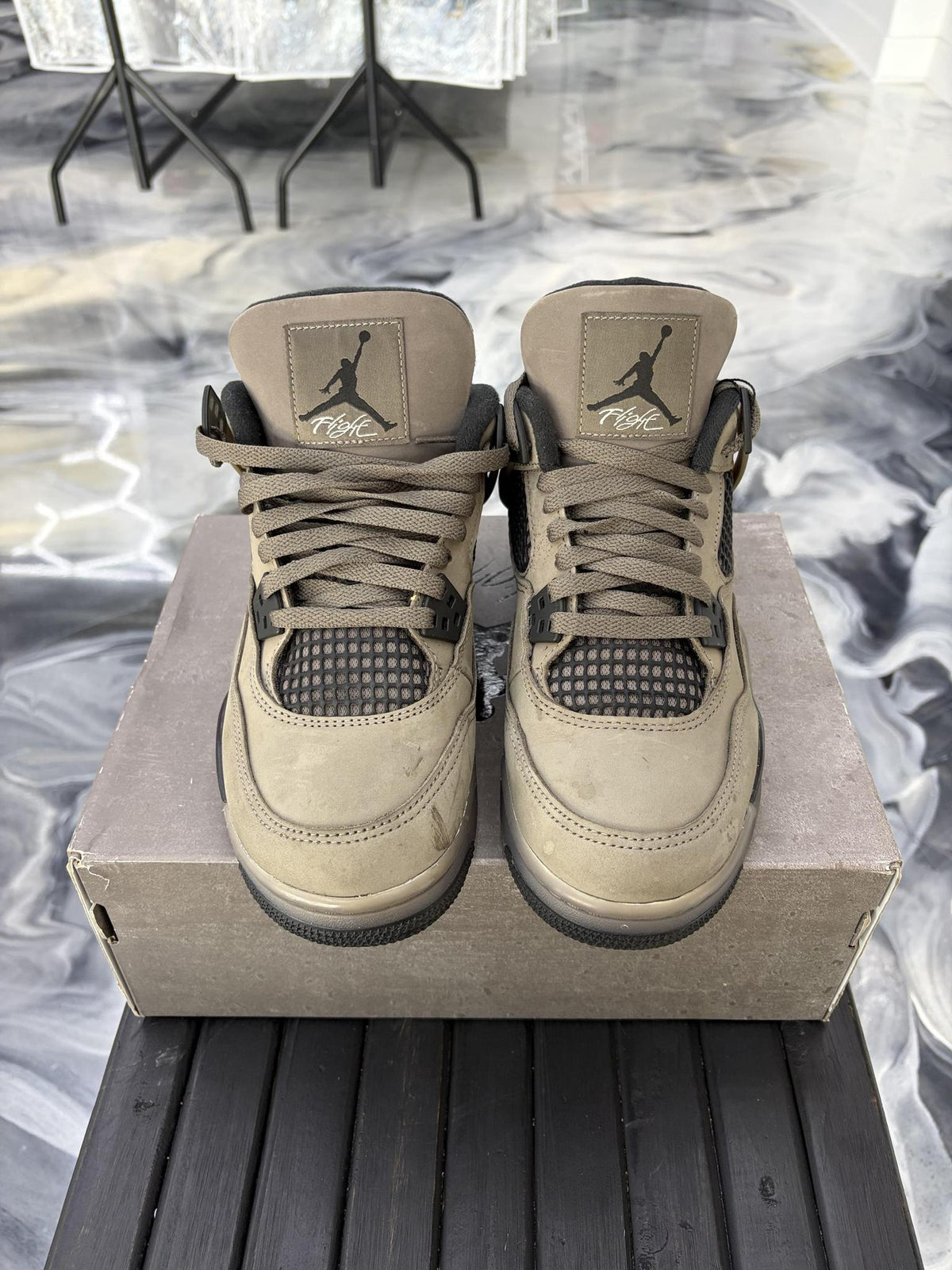 Jordan 4 "Cave Stone" Used Size 7Y/8.5W