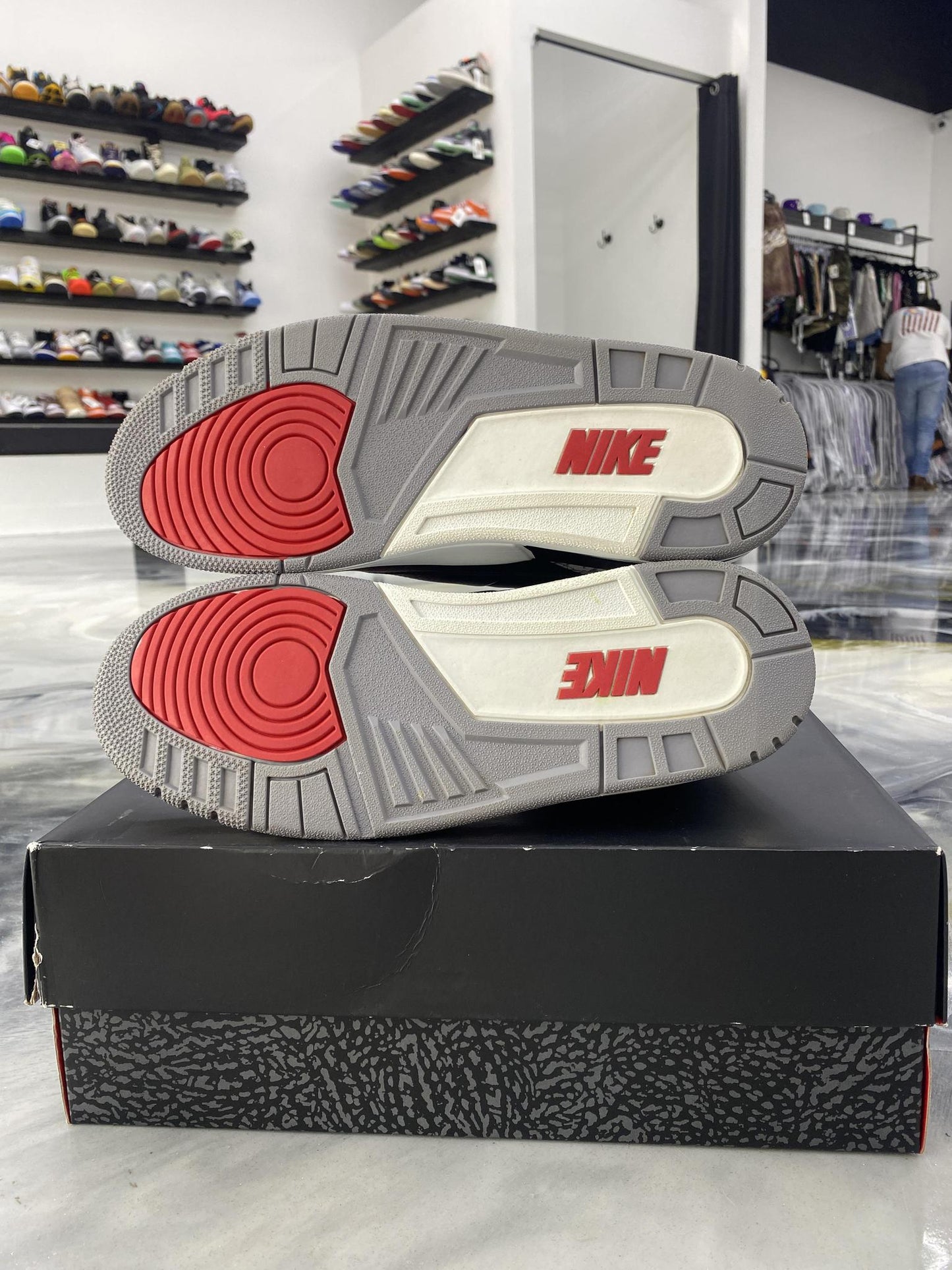 Jordan 3 "Black Cement" Used Size 12