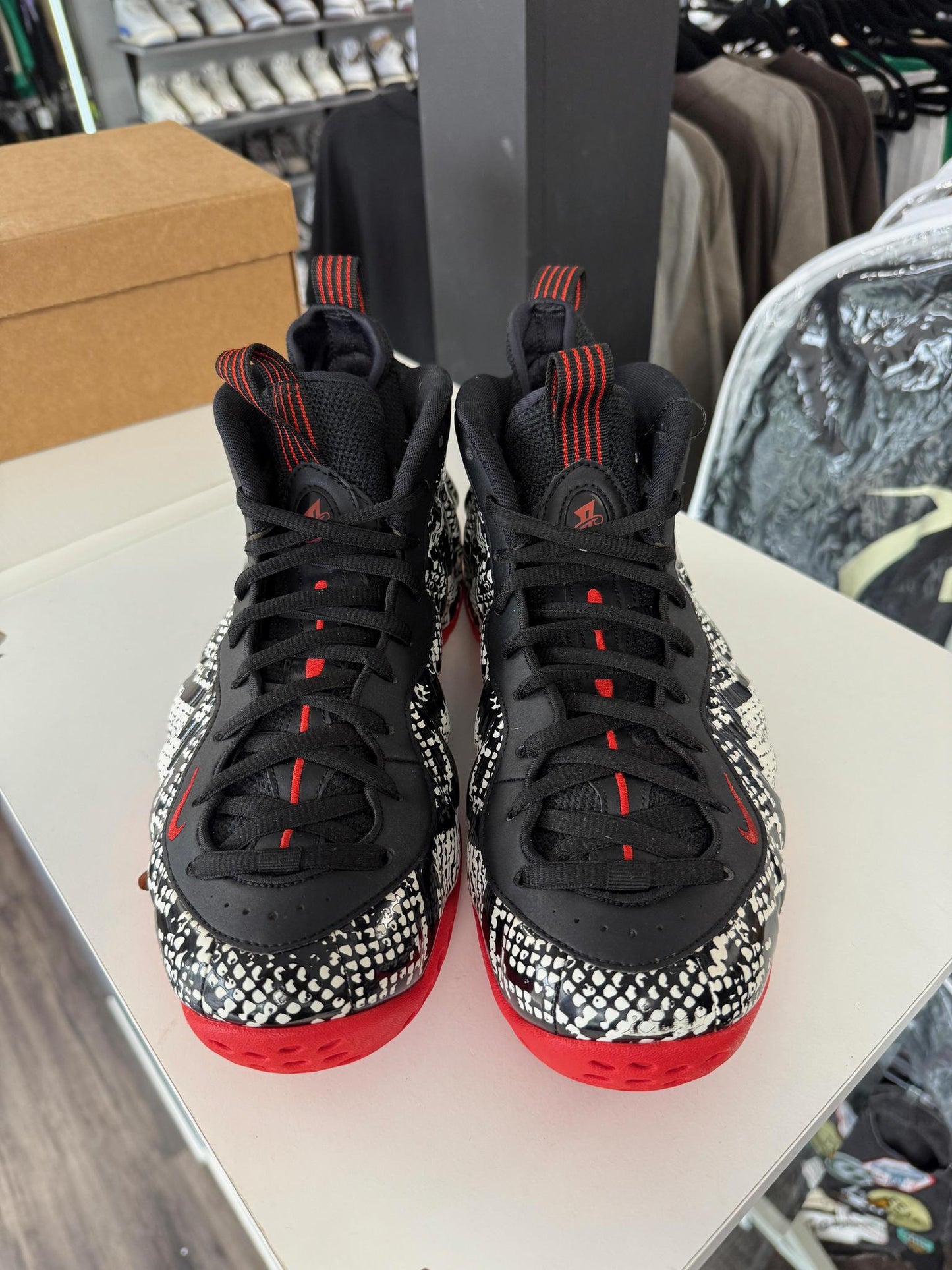 Nike Foamposite One "Albino Snakeskin" Used Size 10.5