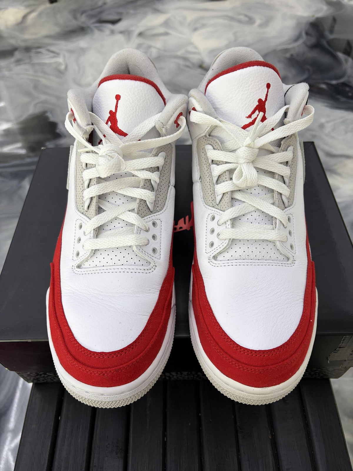 Jordan 3 "Tinker Red" Used Size 12