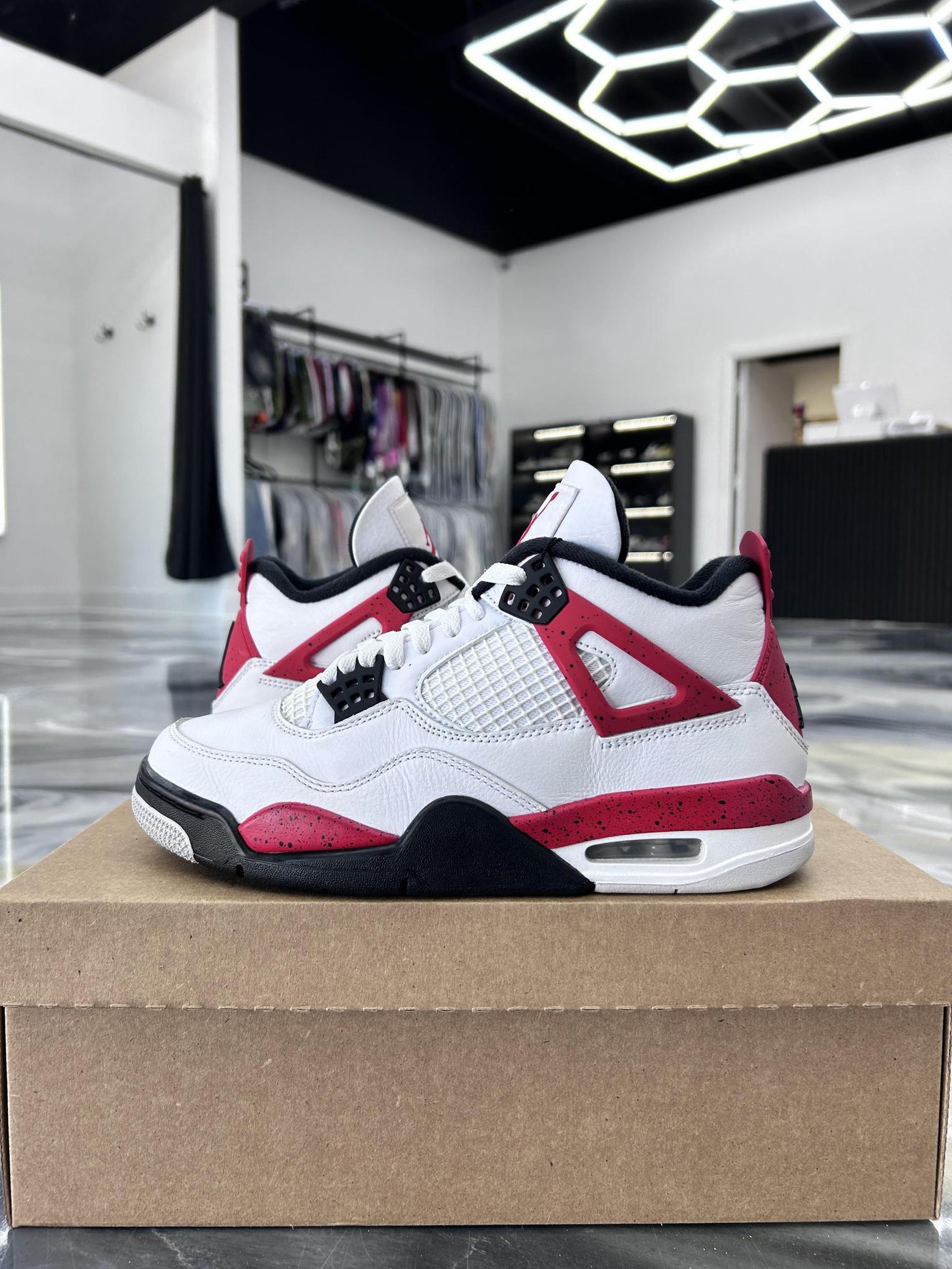 Jordan 4 "Red Cement" Used Size 7.5