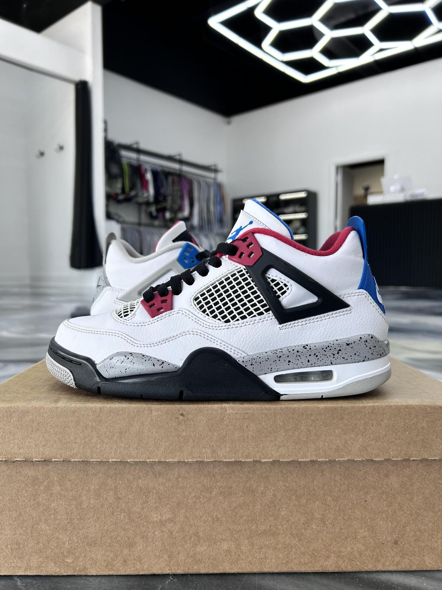 Jordan 4 "What The" Used Size 7Y/8.5W