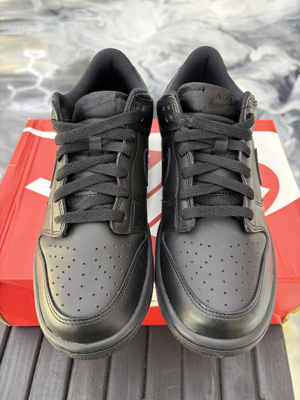 Nike Dunk Low "Triple Black" Used Size 7Y/8.5W