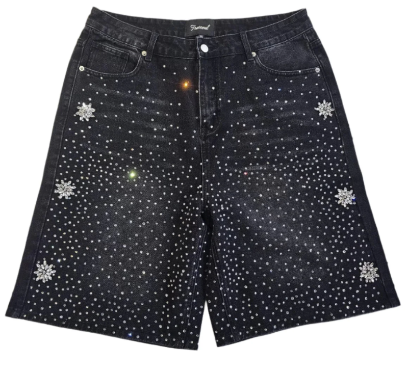 Fraternal Astro Denim Shorts "Washed Black"