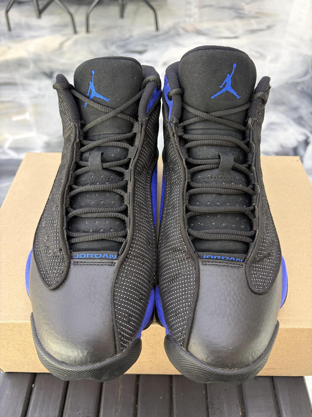 Jordan 13 "Black Hyper Royal" Used Size 8