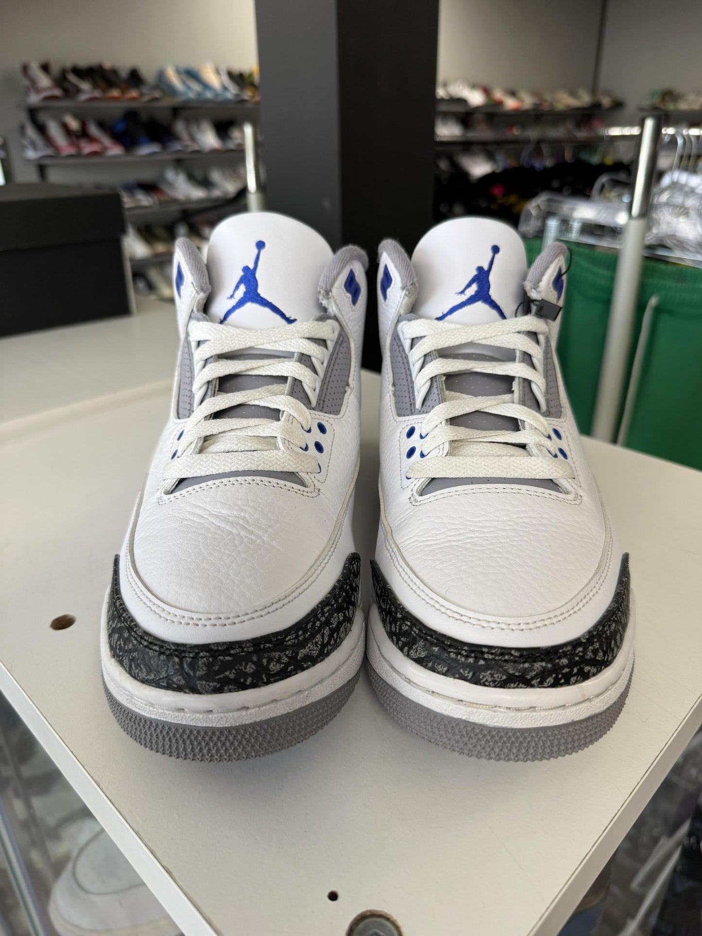 Jordan 3 "Racer Blue" Used Size 9.5