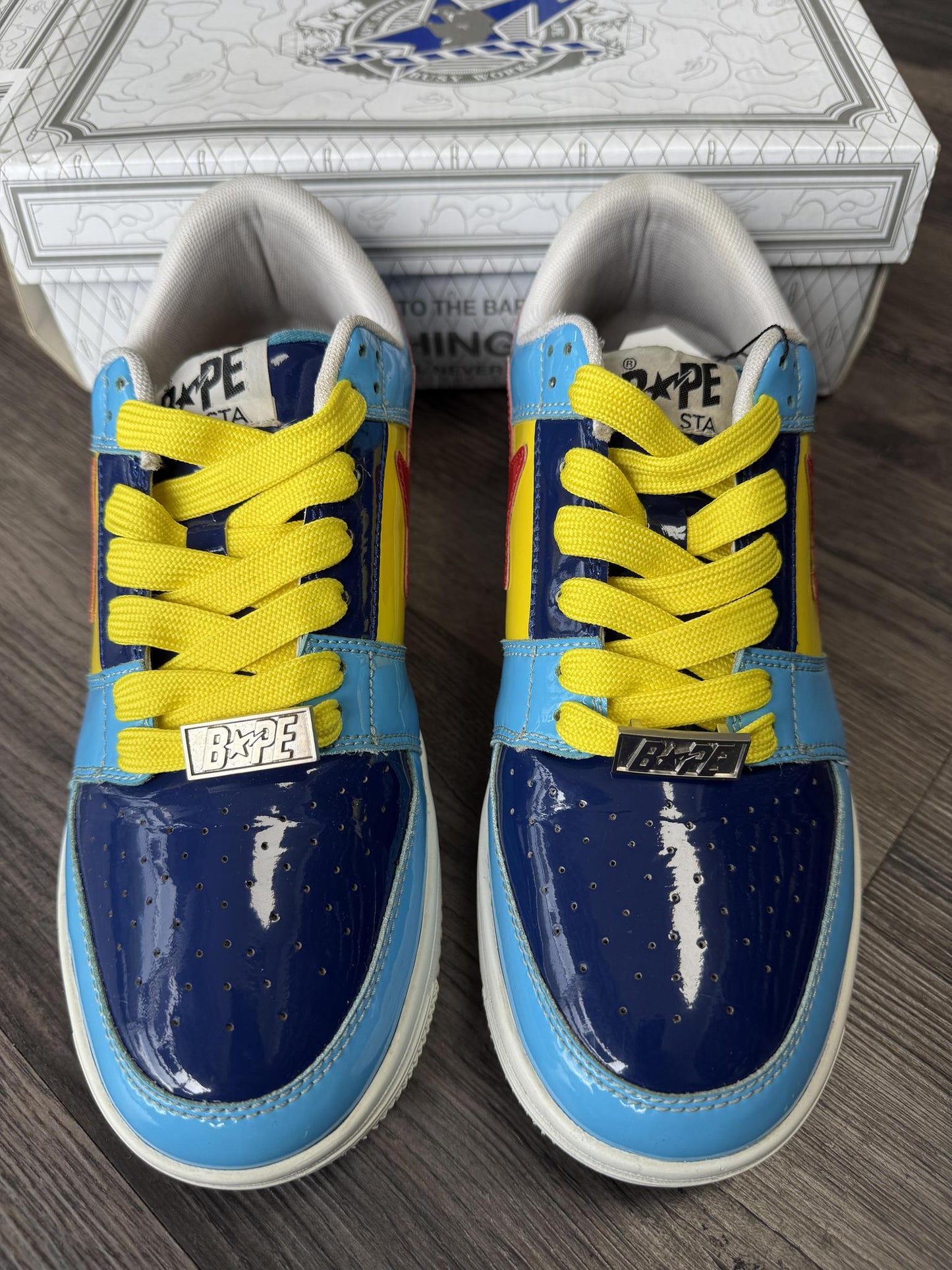 A Bathing Ape Bape Sta Color Block Used Size 8