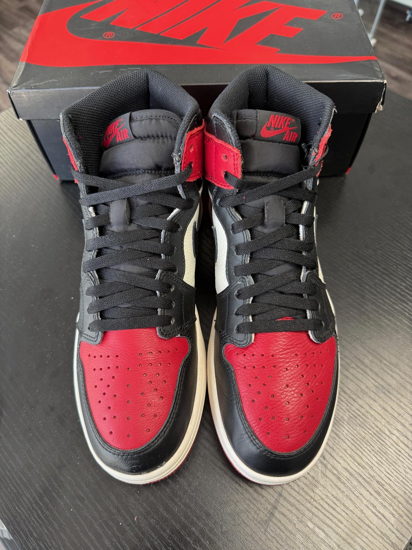 Jordan 1 "Bred Toe" Used Size 9.5