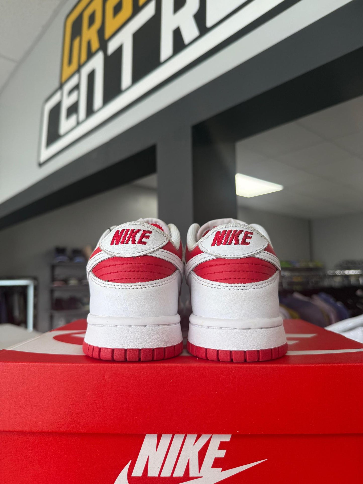 Nike Dunk Low "Championship Red" Used Size 5Y/6.5W
