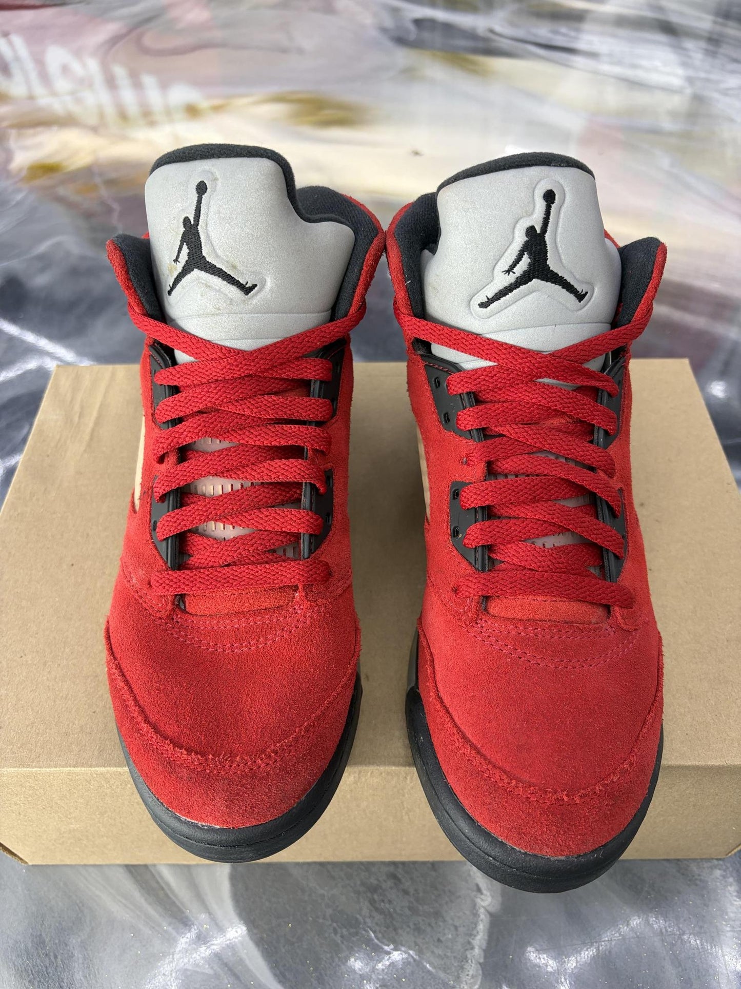 Jordan 5 "Raging Bull" Used Size 6Y/7.5W