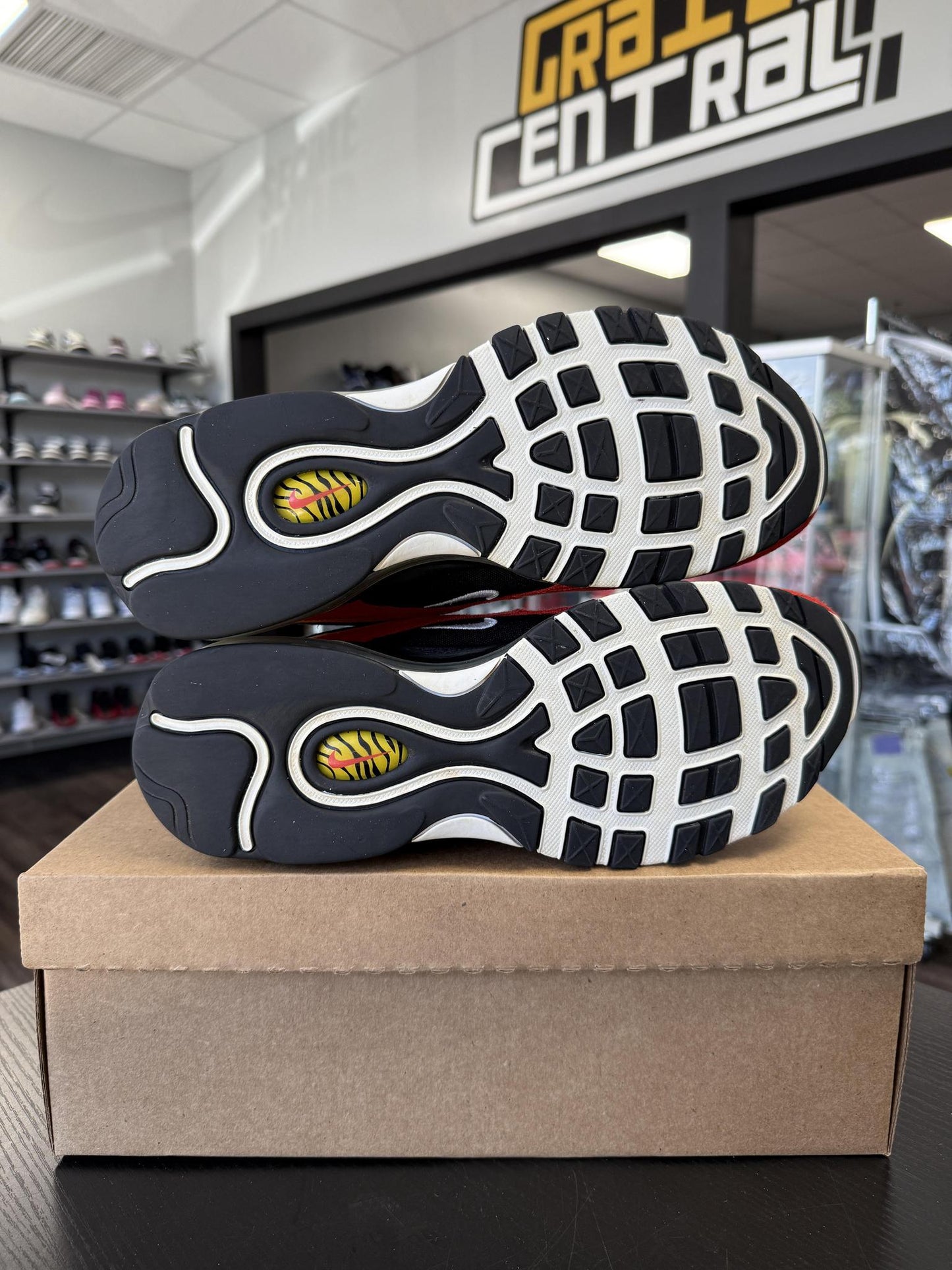 Nike Air Max 97 "Black/Red/Yellow" Used Size 10.5