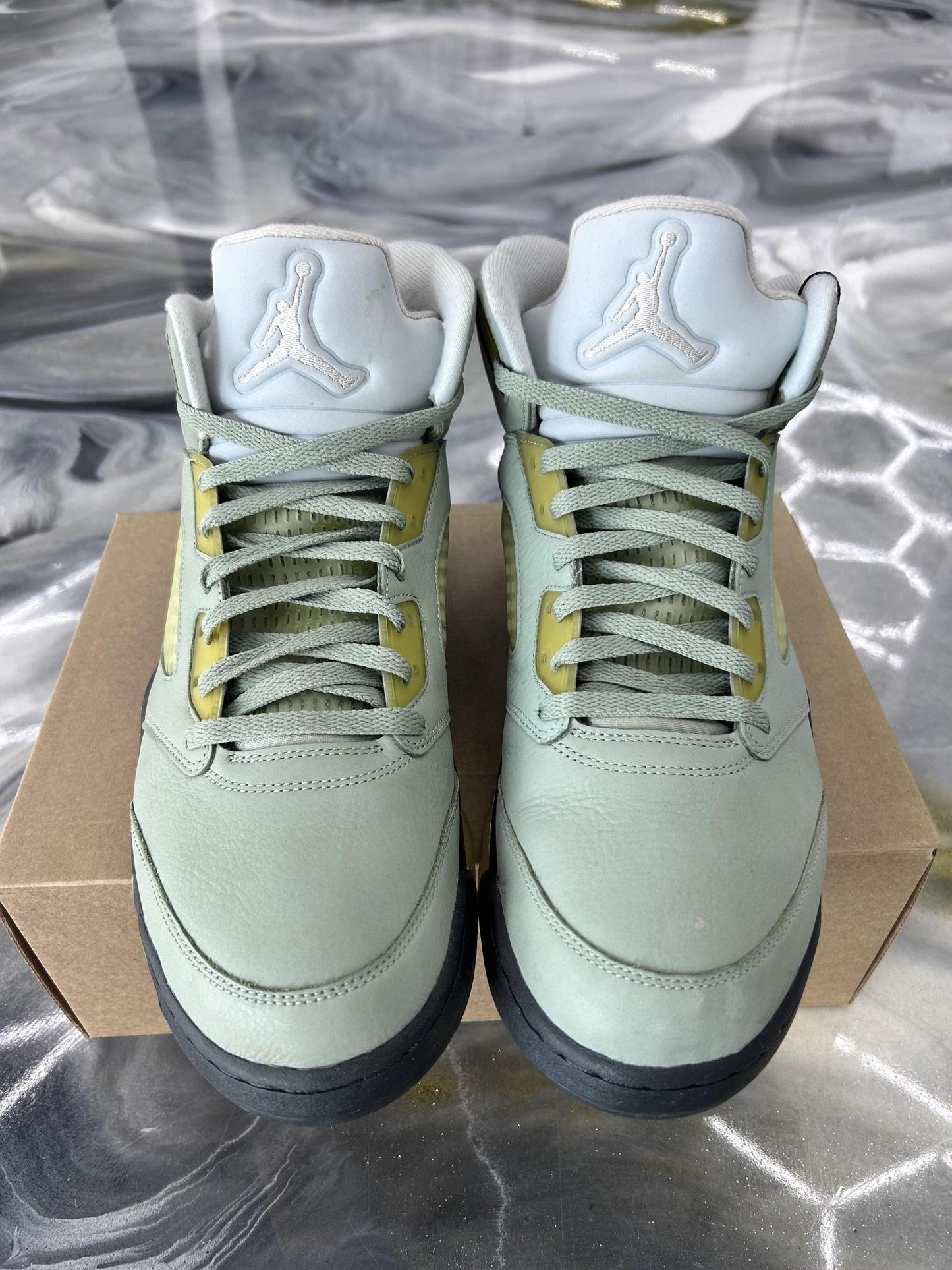 Jordan 5 "Jade Horizon" Used Size 14