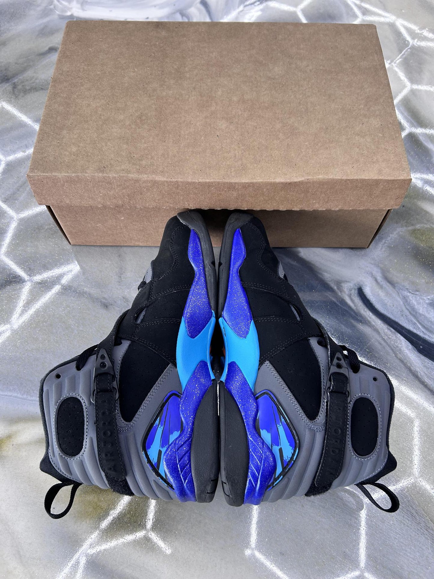Jordan 8 "Aqua" Used Size 7Y/8.5W