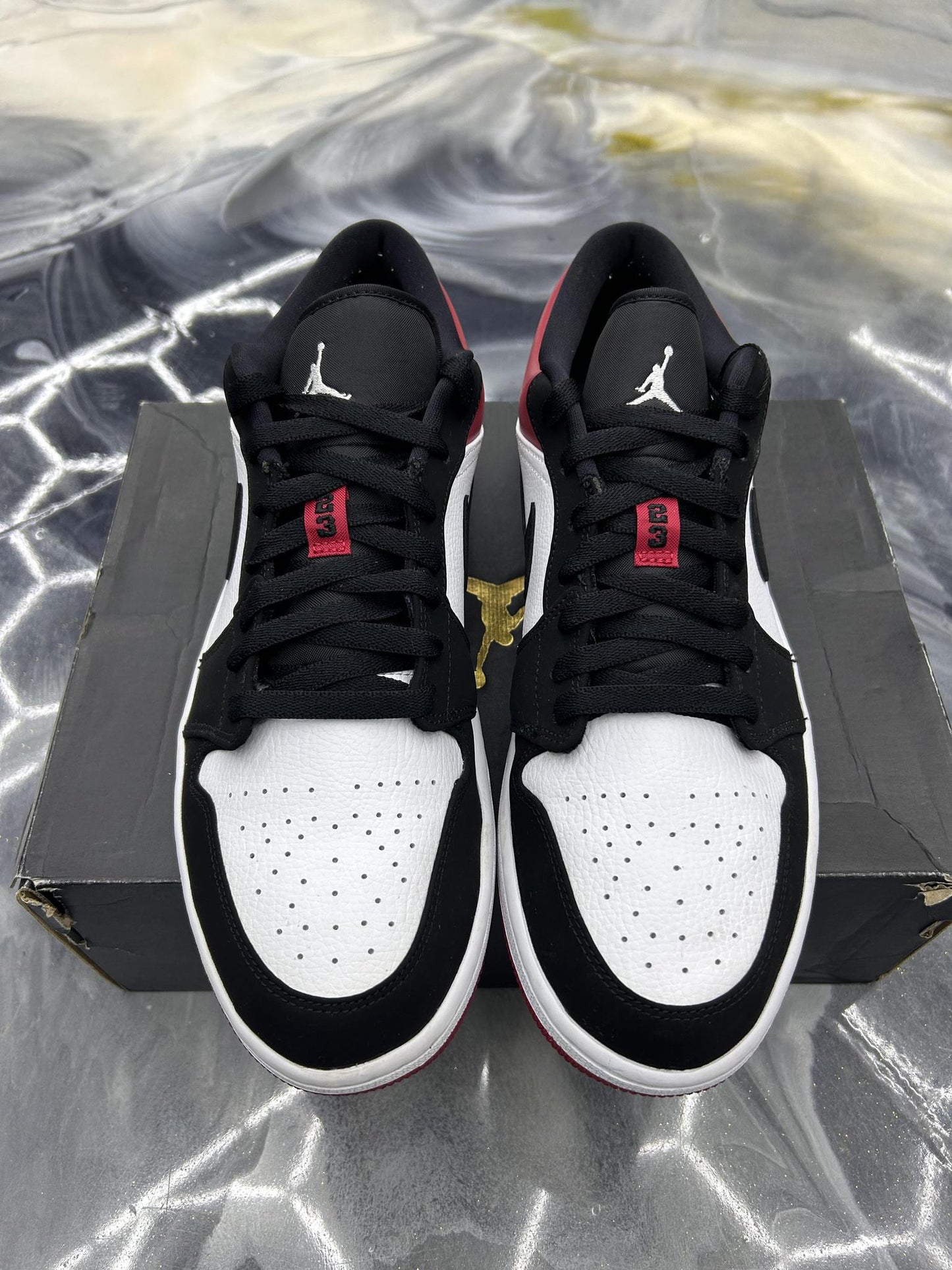 Jordan 1 Low "Black Toe" Used Size 12