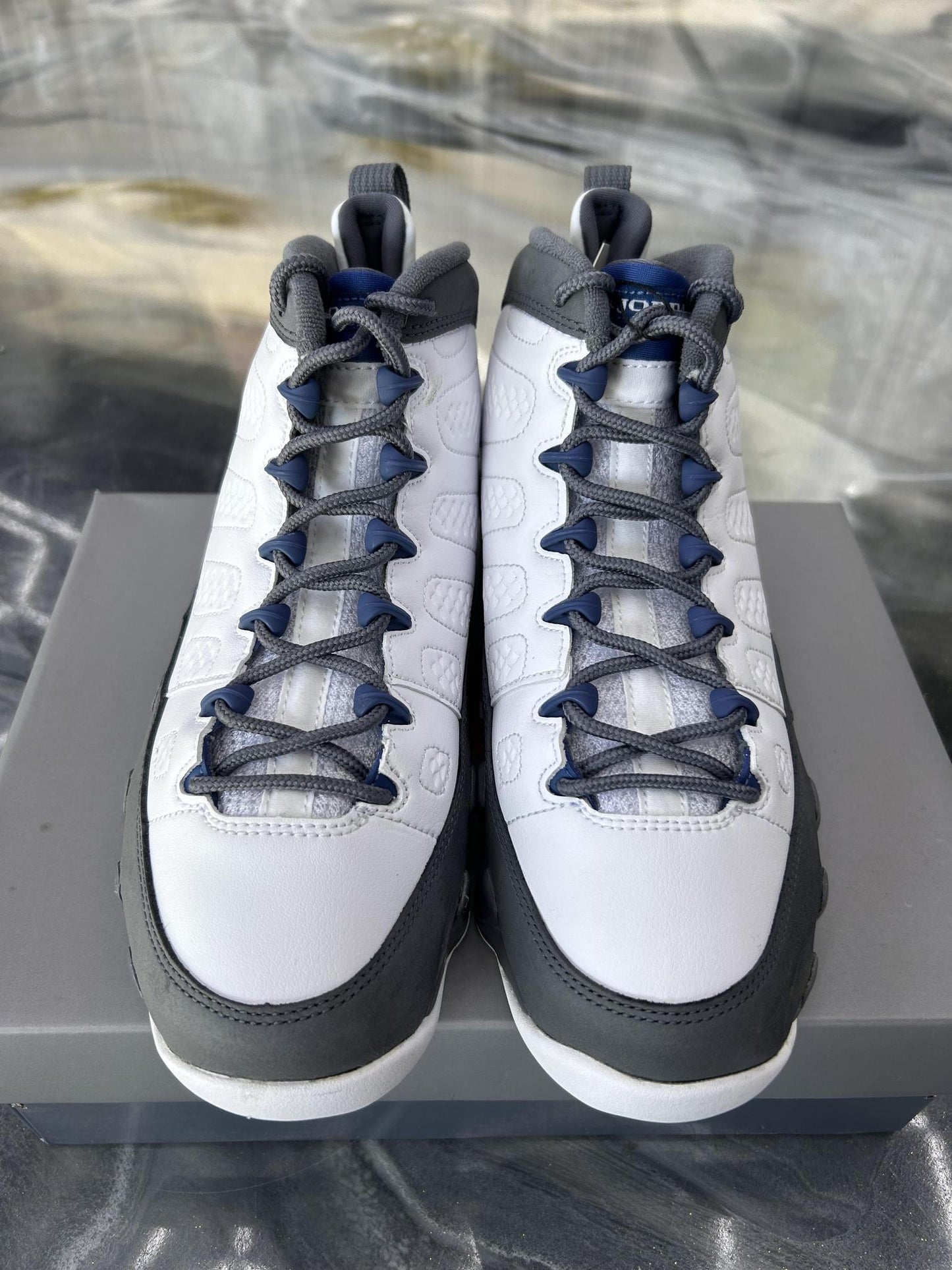 Jordan 9 "Flint Blue" Used Size 7Y/8.5W