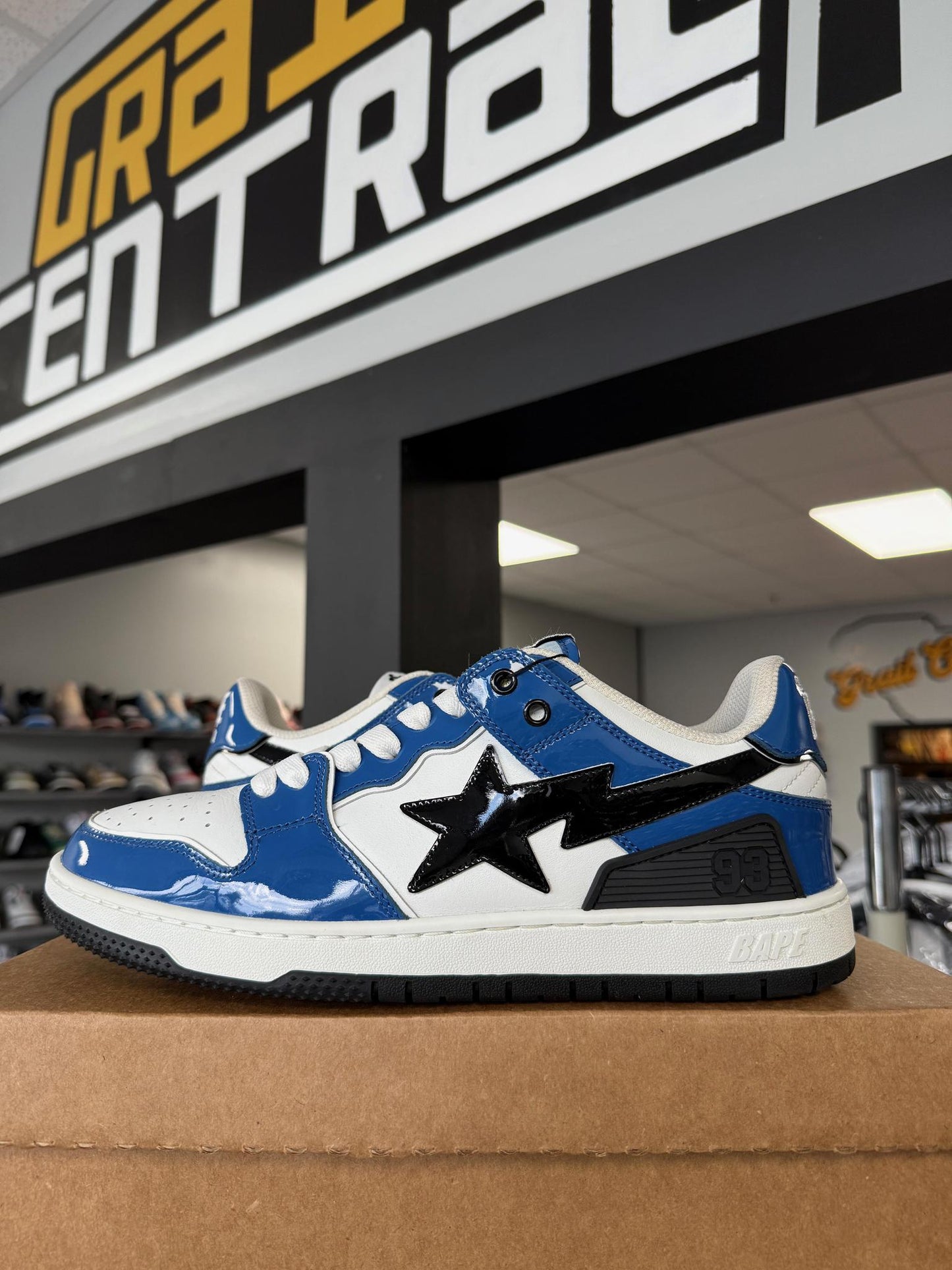 Bape Sk8 Sta "Metallic Blue" Used Size 10