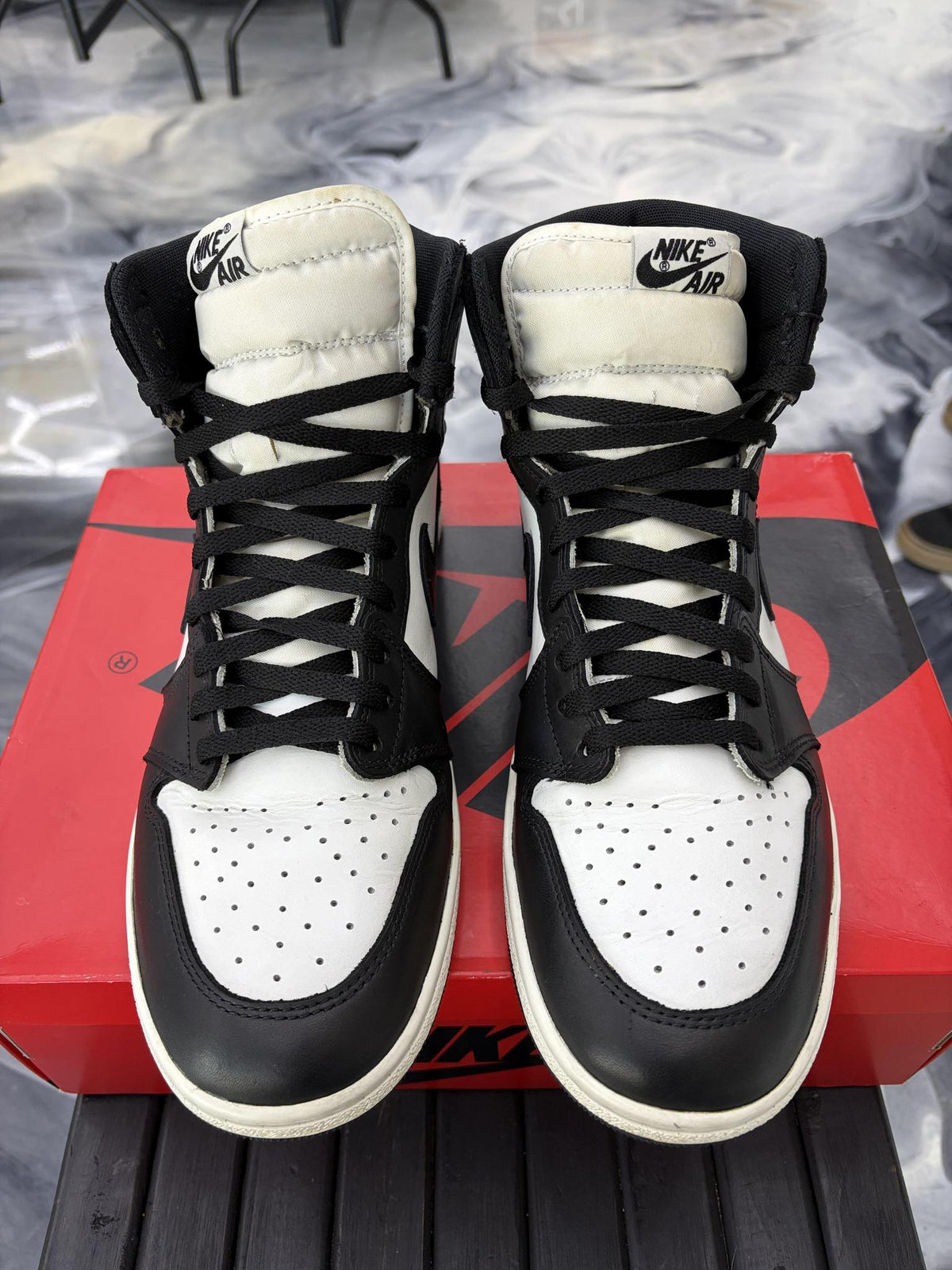 Jordan 1 "Black White" Used Size 11