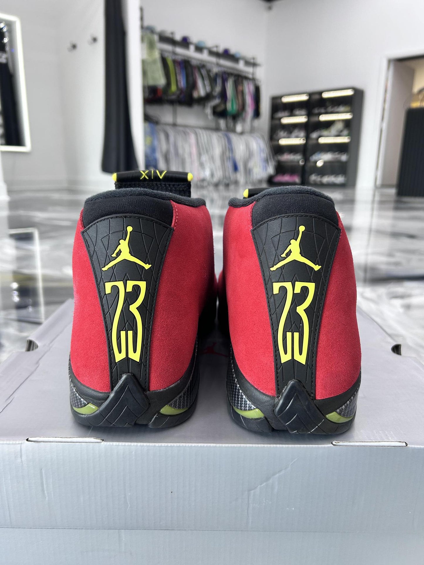 Jordan 14 "Ferrari" Used Size 15