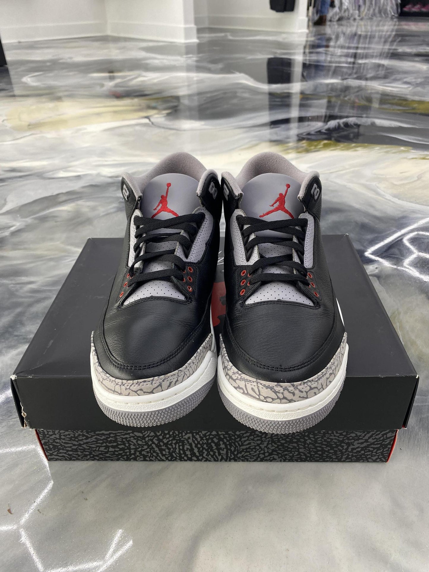 Jordan 3 "Black Cement" Used Size 12