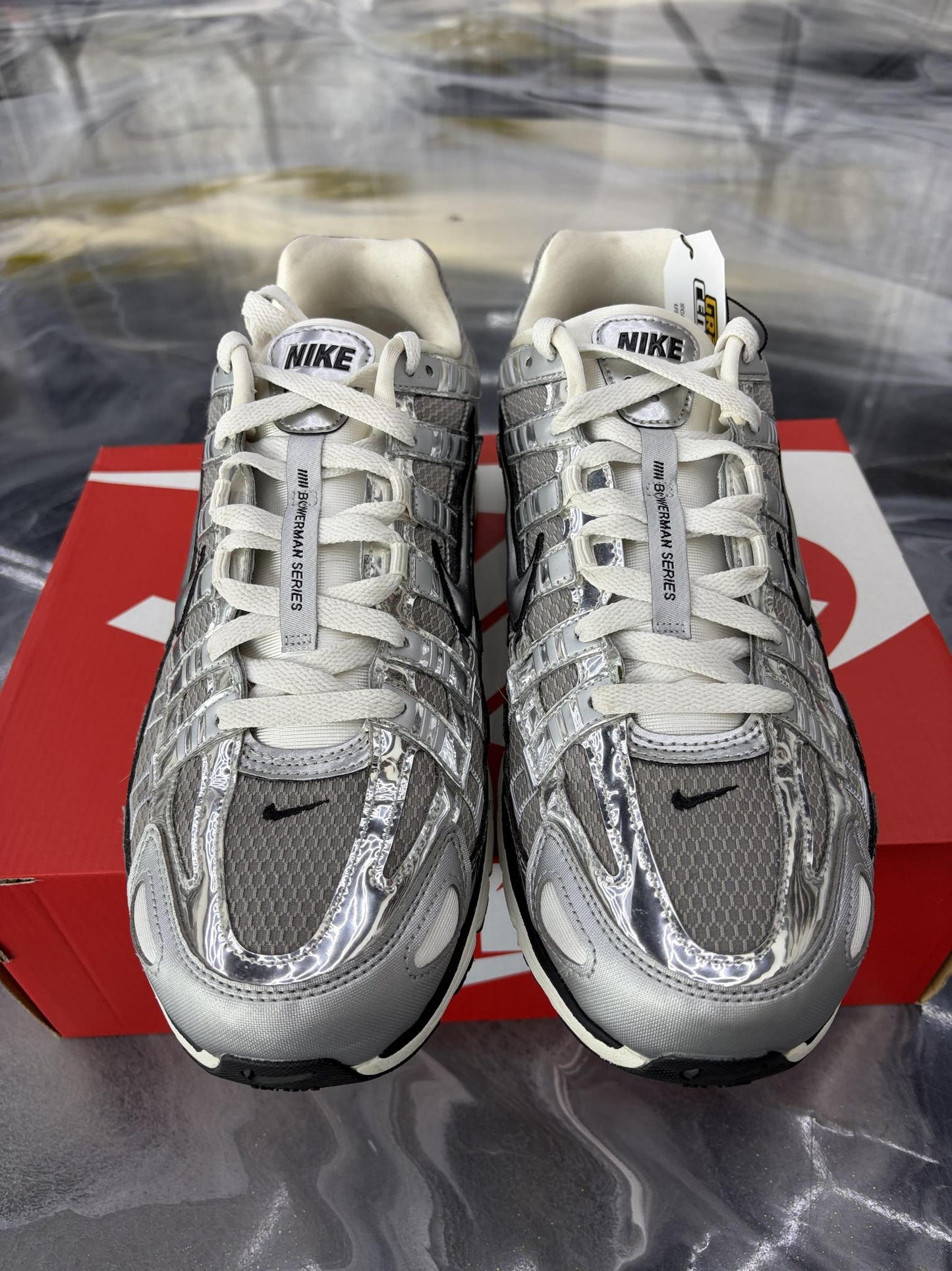 Nike P-6000 "Metallic Silver" Used Size 12