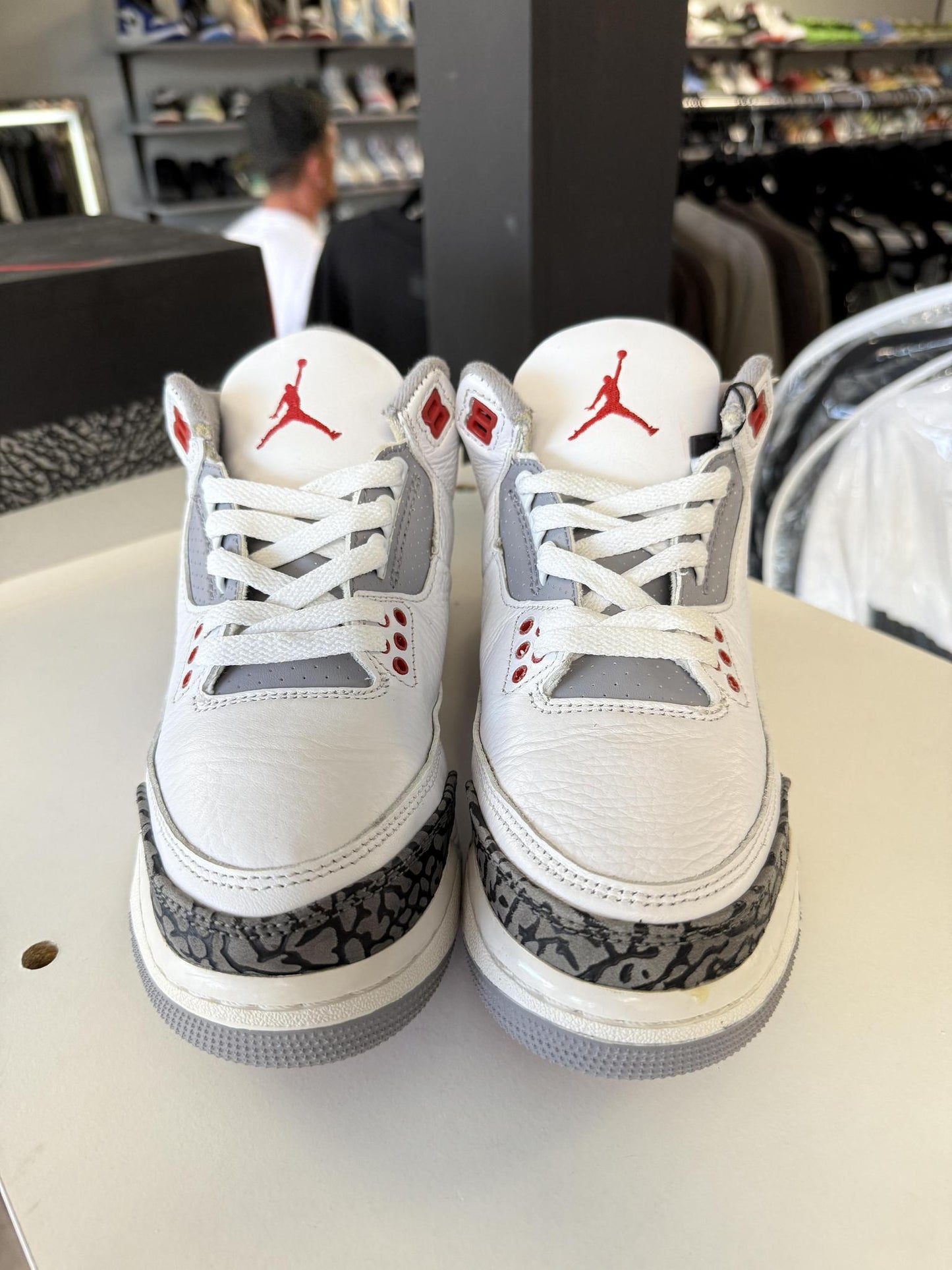 Jordan 3 "Fire Red" Used Size 6.5Y/8W