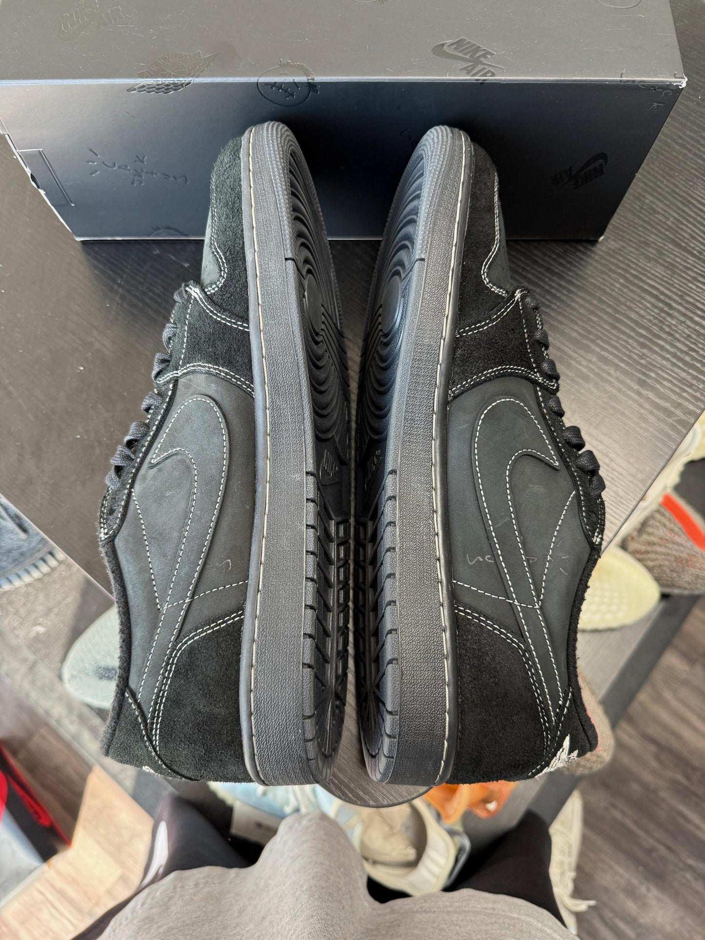 Jordan 1 x Travis Scott "Black Phantom" Used Size 13