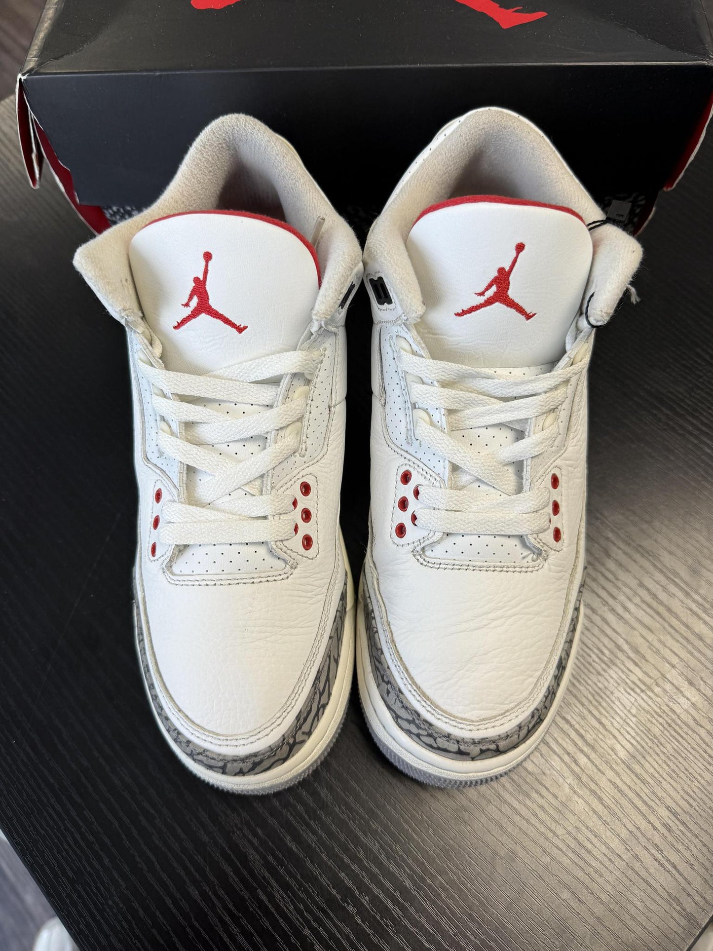 Jordan 3 "White Cement Reimagined" Used Size 7Y/8.5W