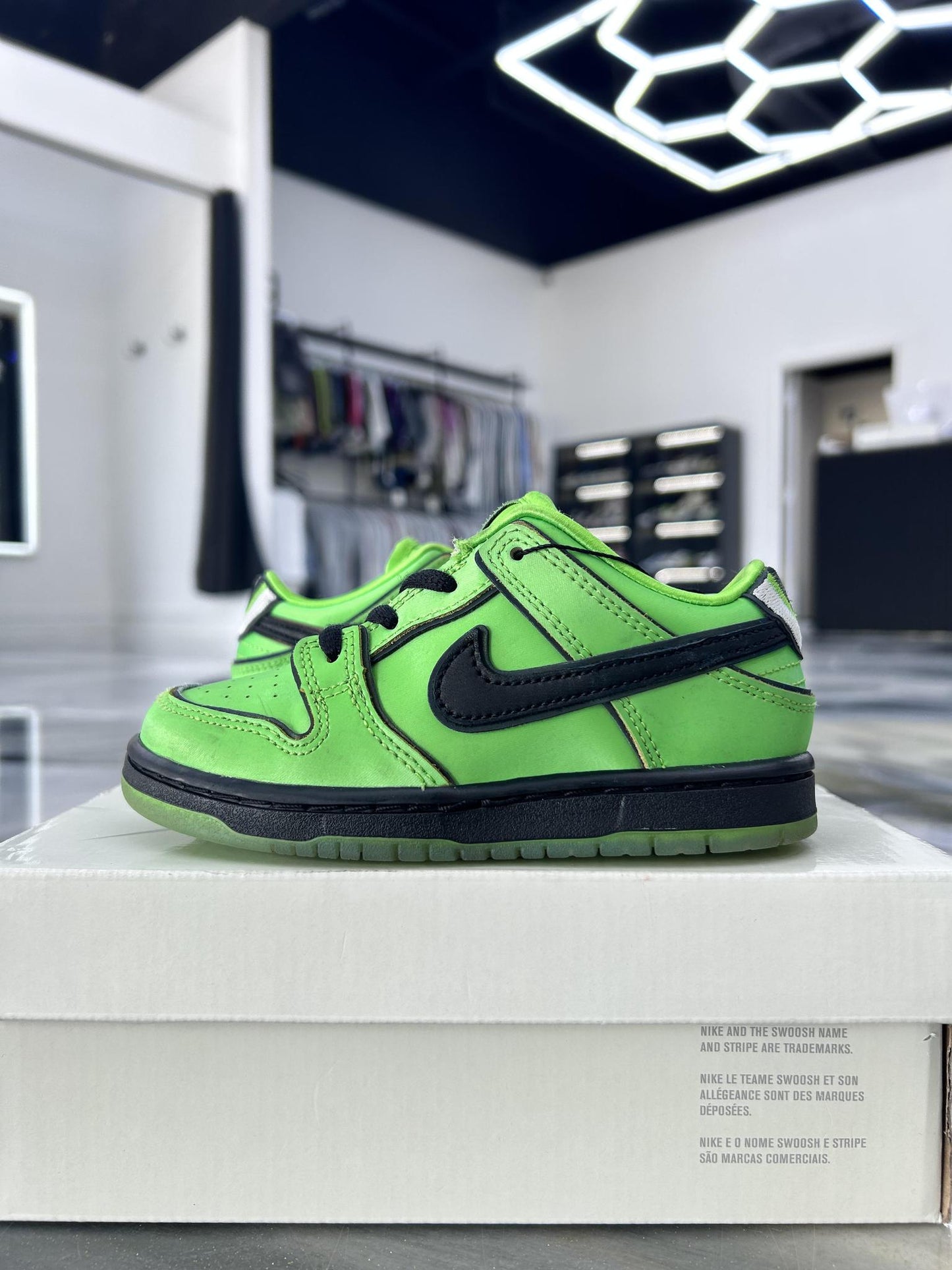 Nike SB Dunk Low "Powerpuff Buttercup" Used Size 9C