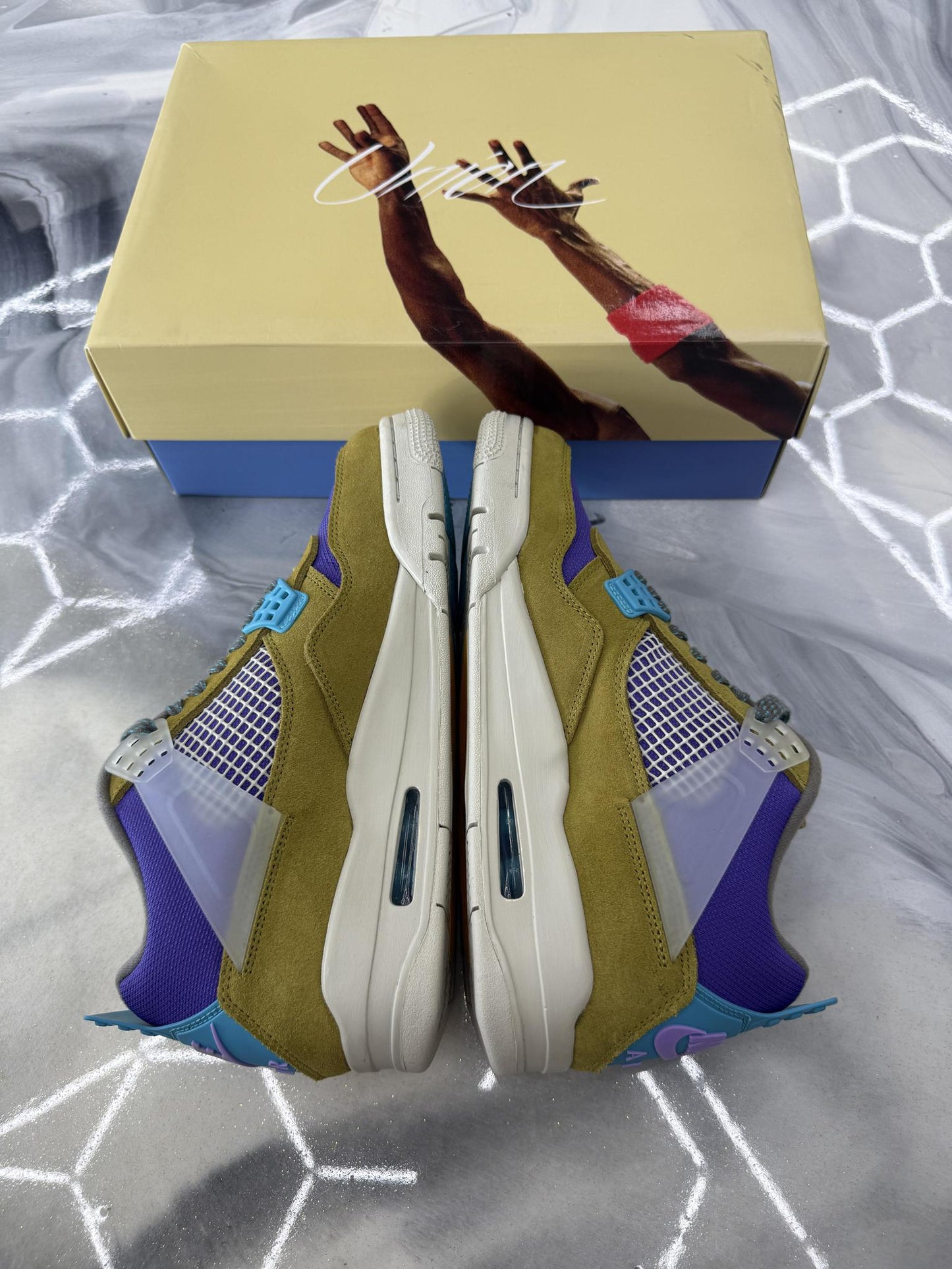 Jordan 4 x Union LA "Desert Moss" Used Size 9