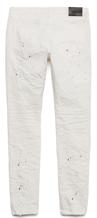 Purple P001 Skinny Paint Blowout "Optic White"