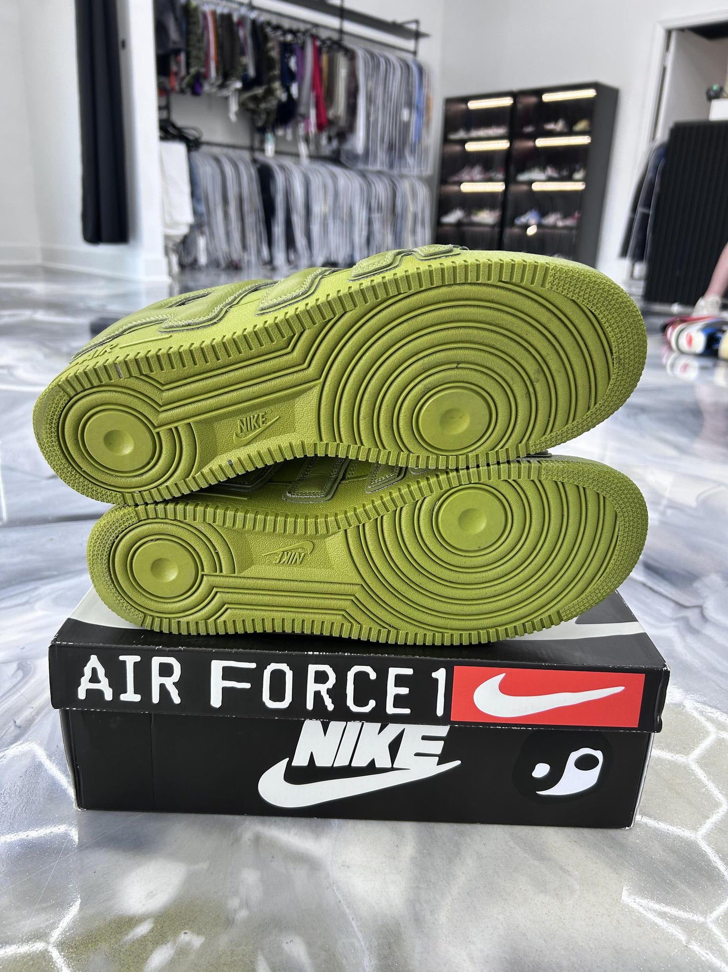 Nike Air Force 1 Low x CPFM "Moss" Used Size 13