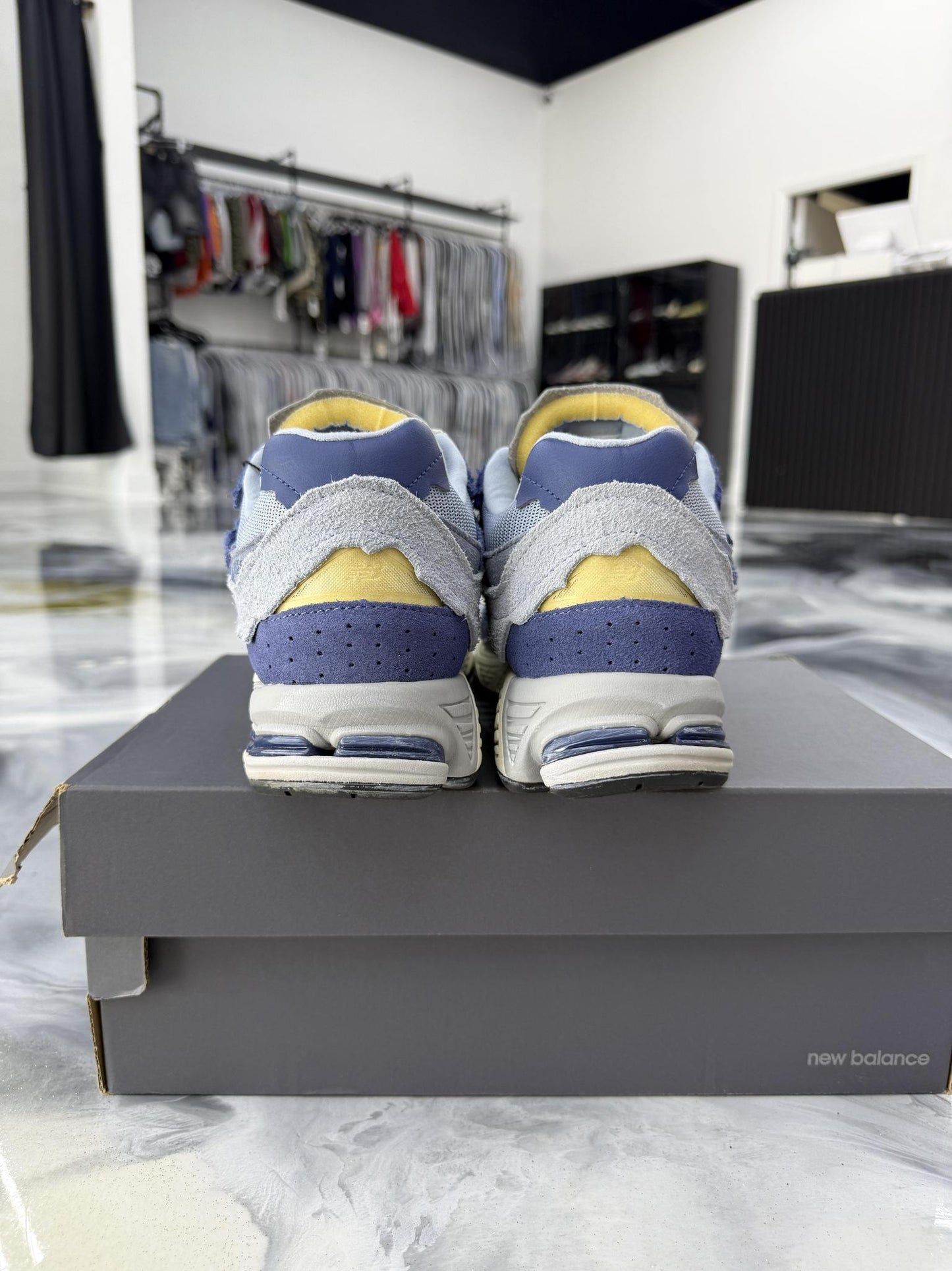New Balance 2002R Protection Pack "Blue Grey" Used Size 10