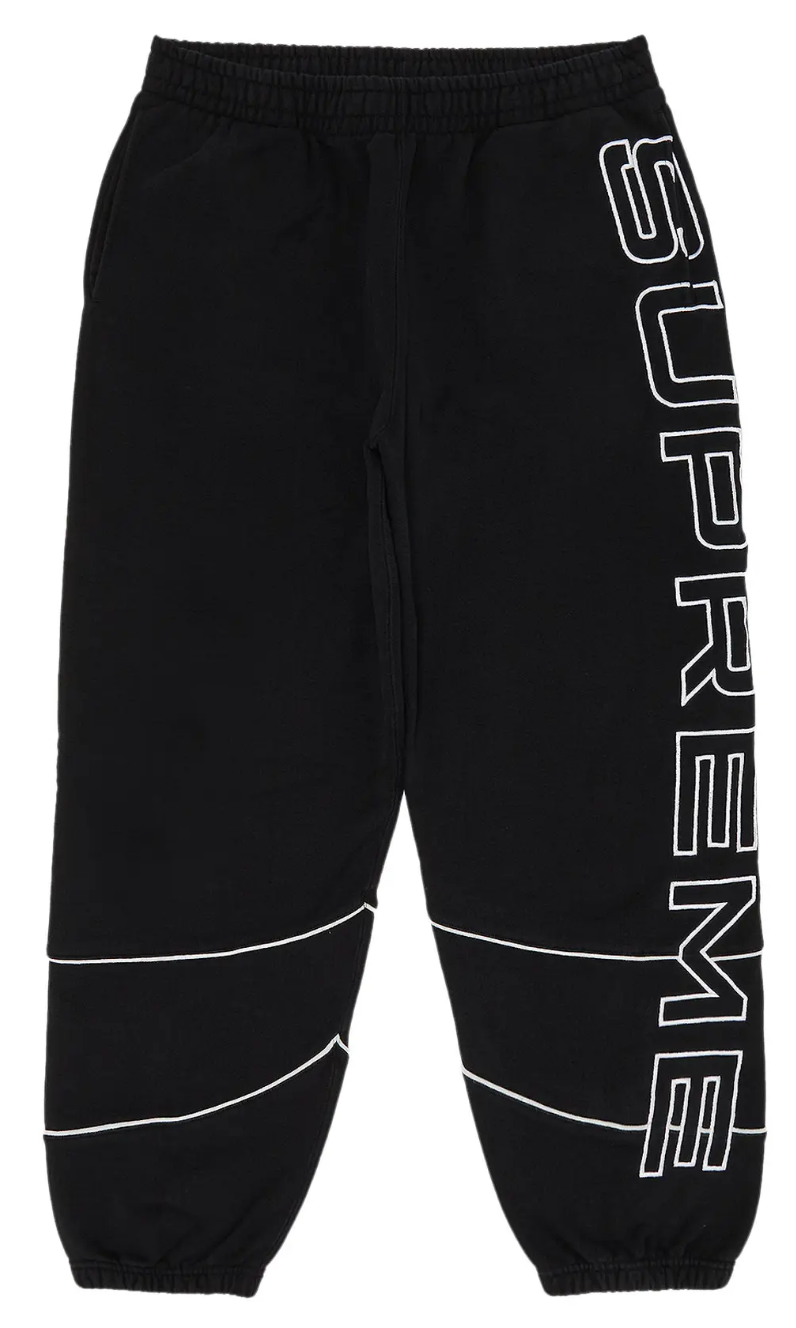 Supreme Paneled Sweat Pant "Black"