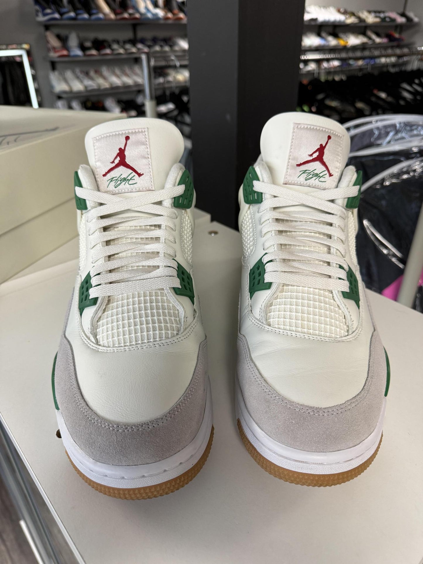 Jordan 4 x Nike SB "Pine Green" Used Size 14