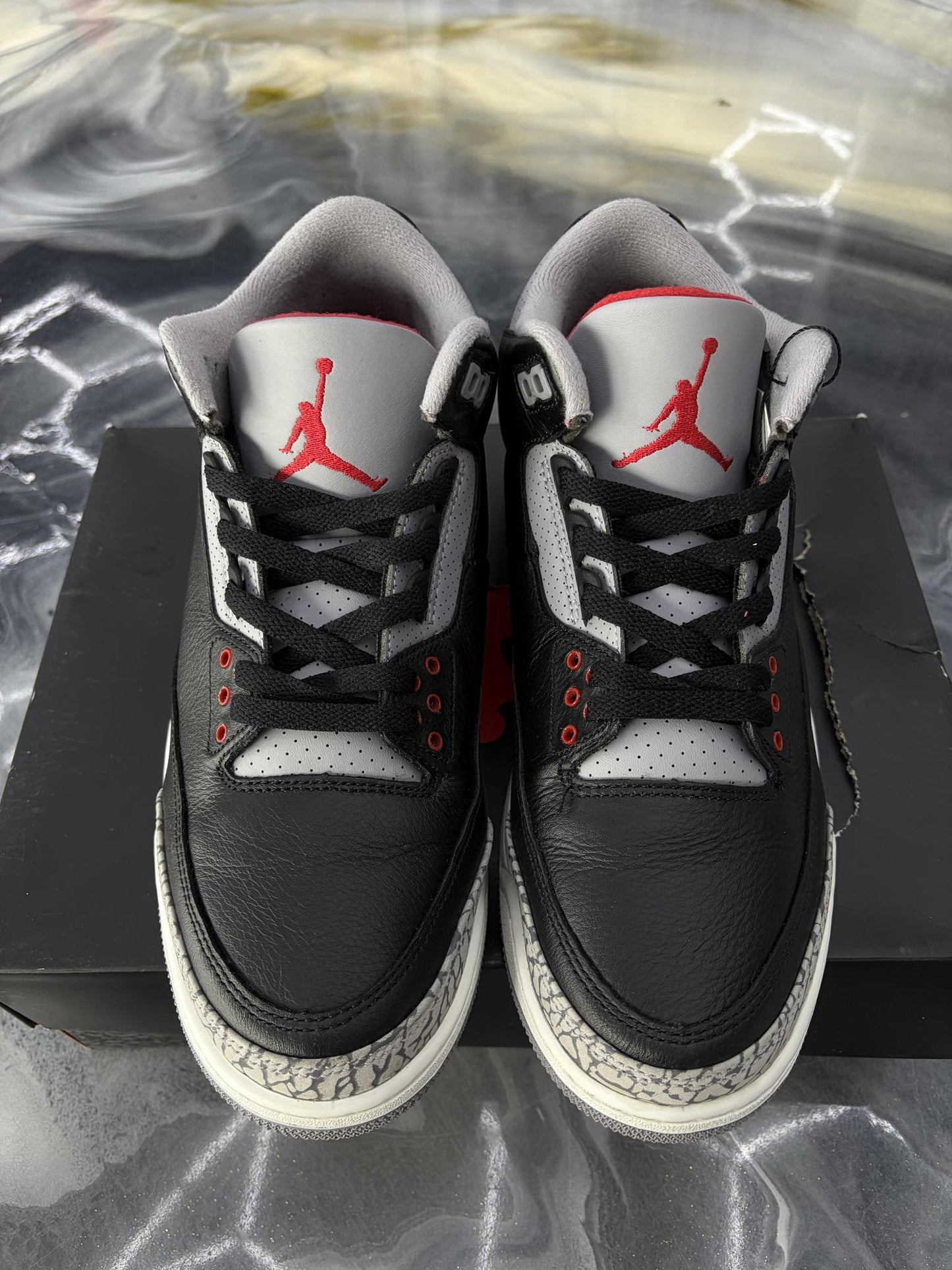 Jordan 3 "Black Cement" Used Size 10